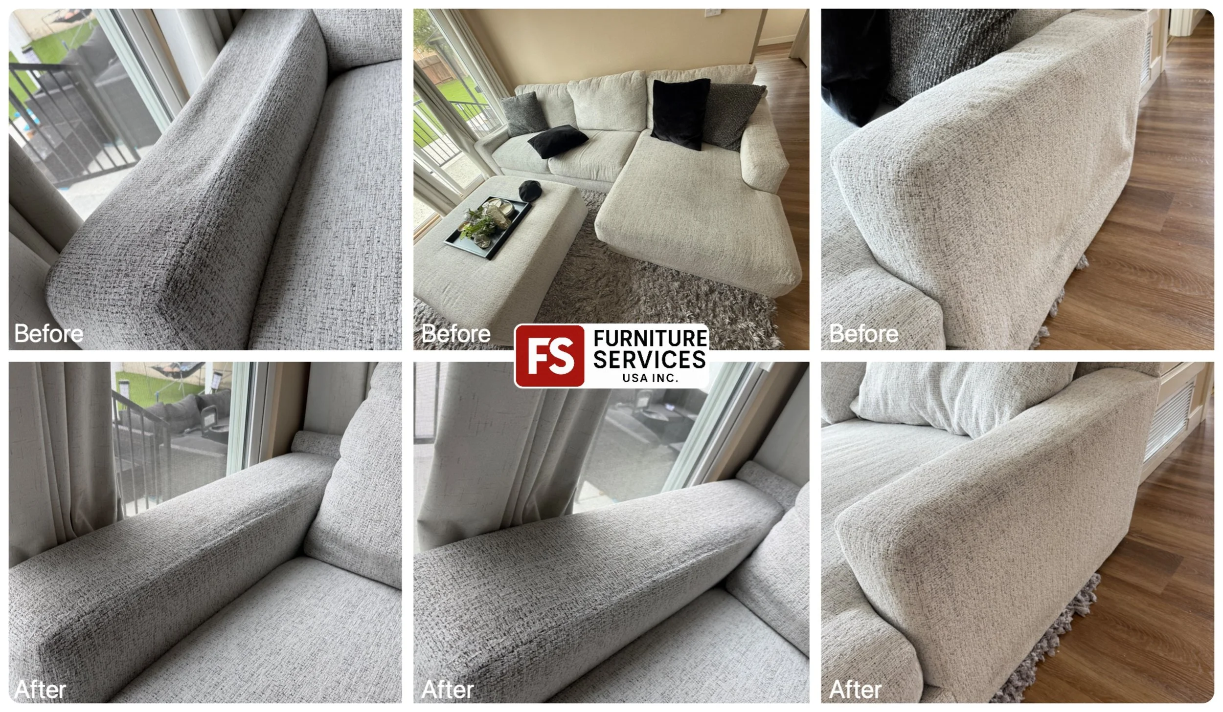 Sectional Restoration: Stability & Flawless Upholstery!
We performed a full structural service on this sectional:
1. Frame Repair & Reinforcement: Fixing the underlying broken frame for lasting stability and safety.
2. Armrest Cover Repair: Expertly 