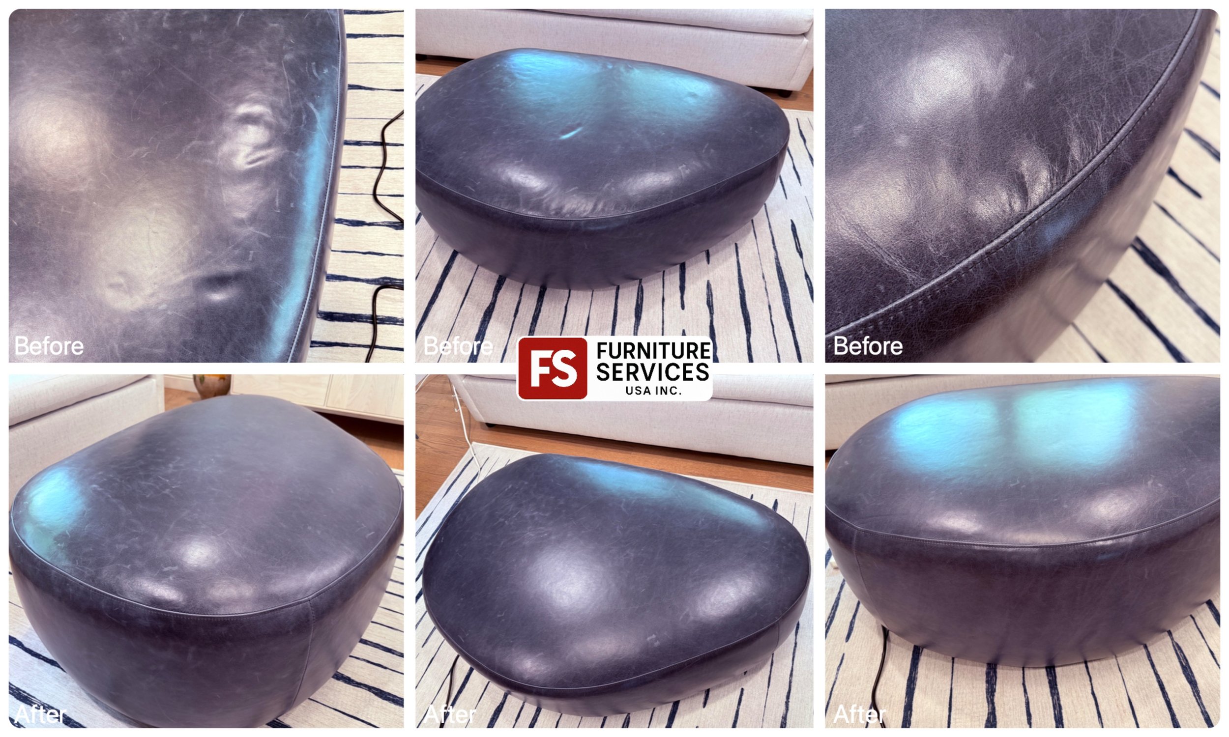 Stretched Leather Repaired! ✅
We tighten and secure loose leather to eliminate wrinkles and restore a perfect, smooth shape.
Flawless finish restored!