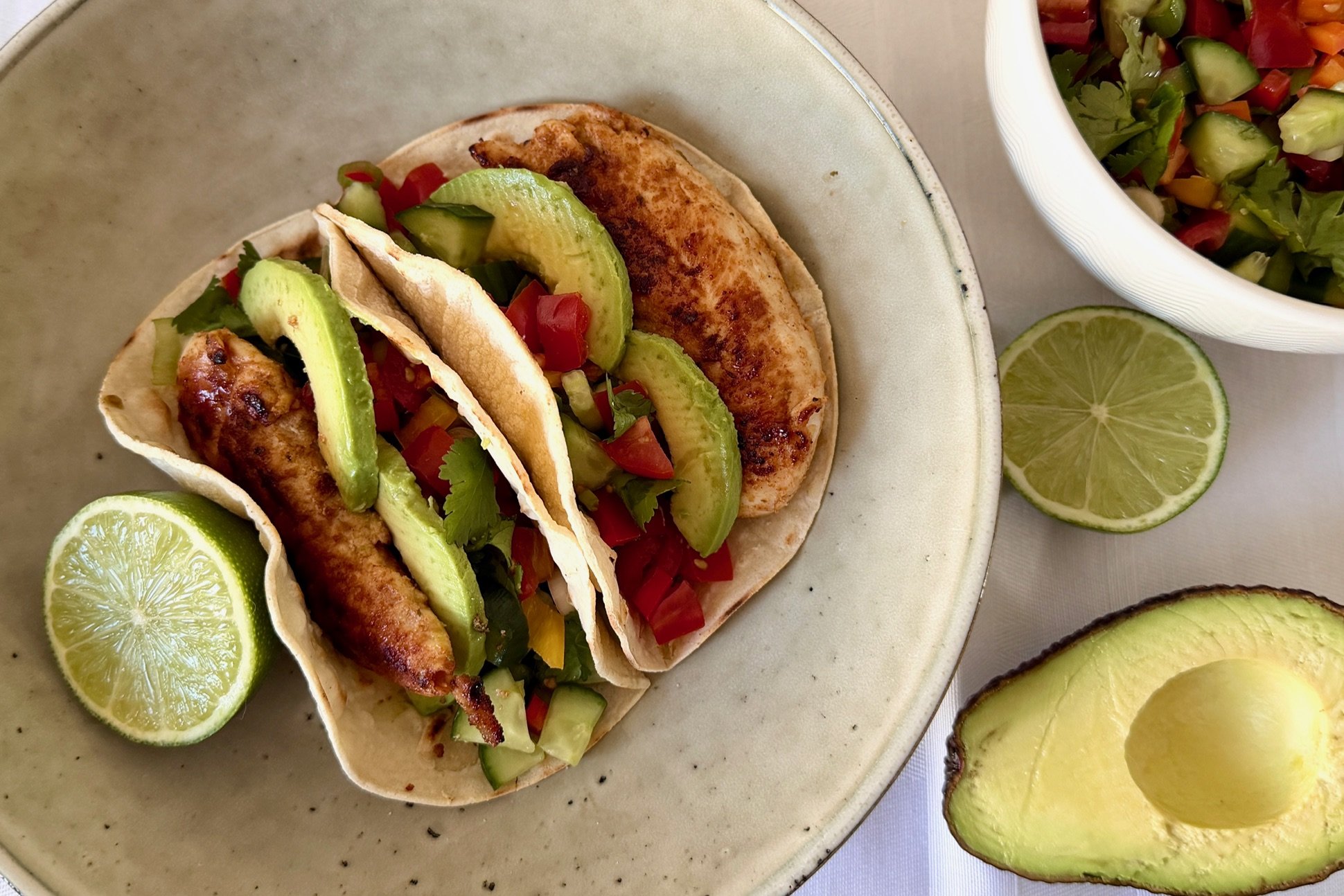 Clean &amp; Simple Chicken Tacos