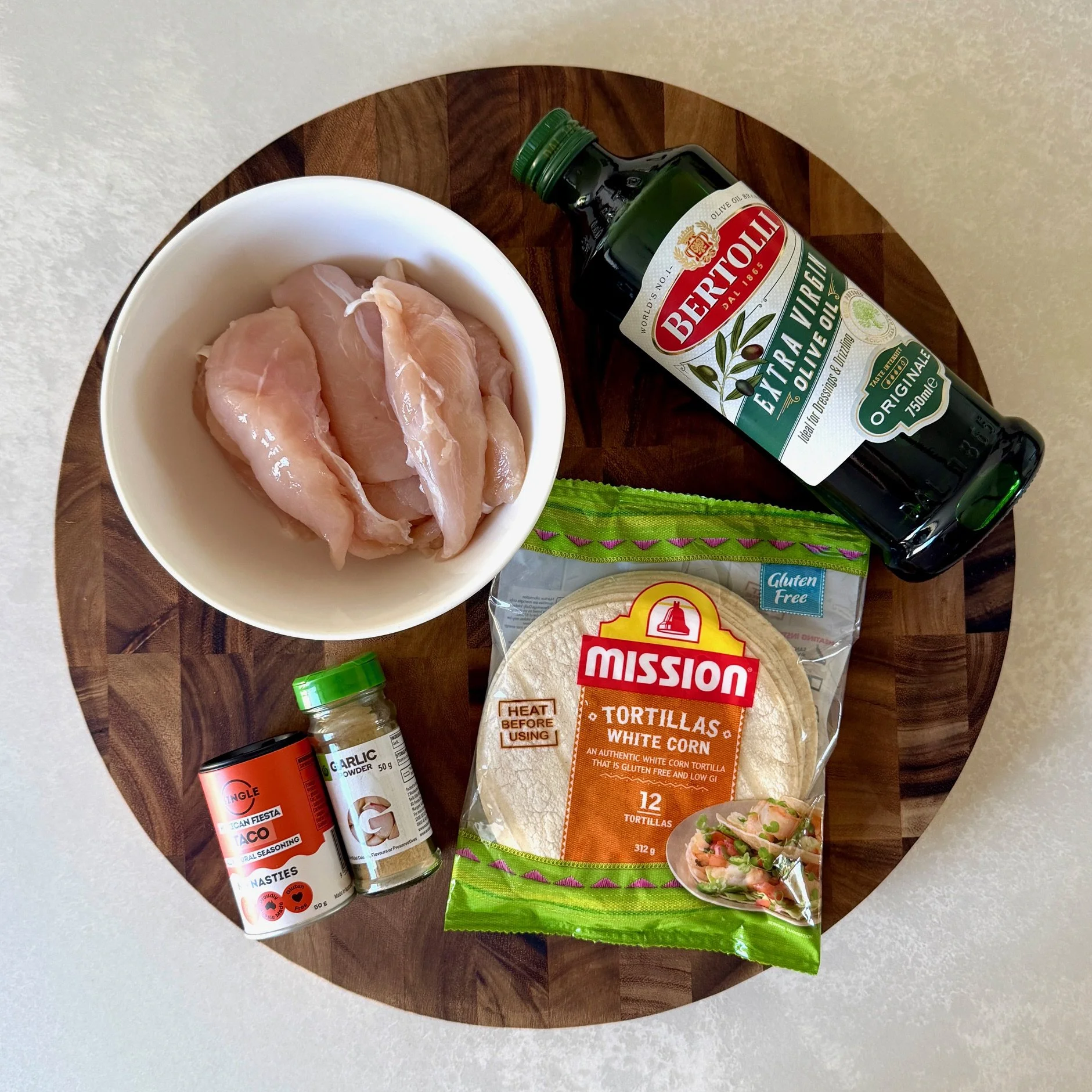 Chickem Taco Ingredients