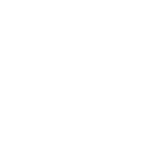 Outline of a hammer on a black background.
