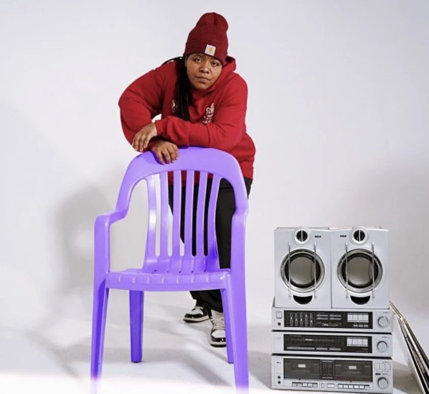 lady p drops “My Zone” on purple chair