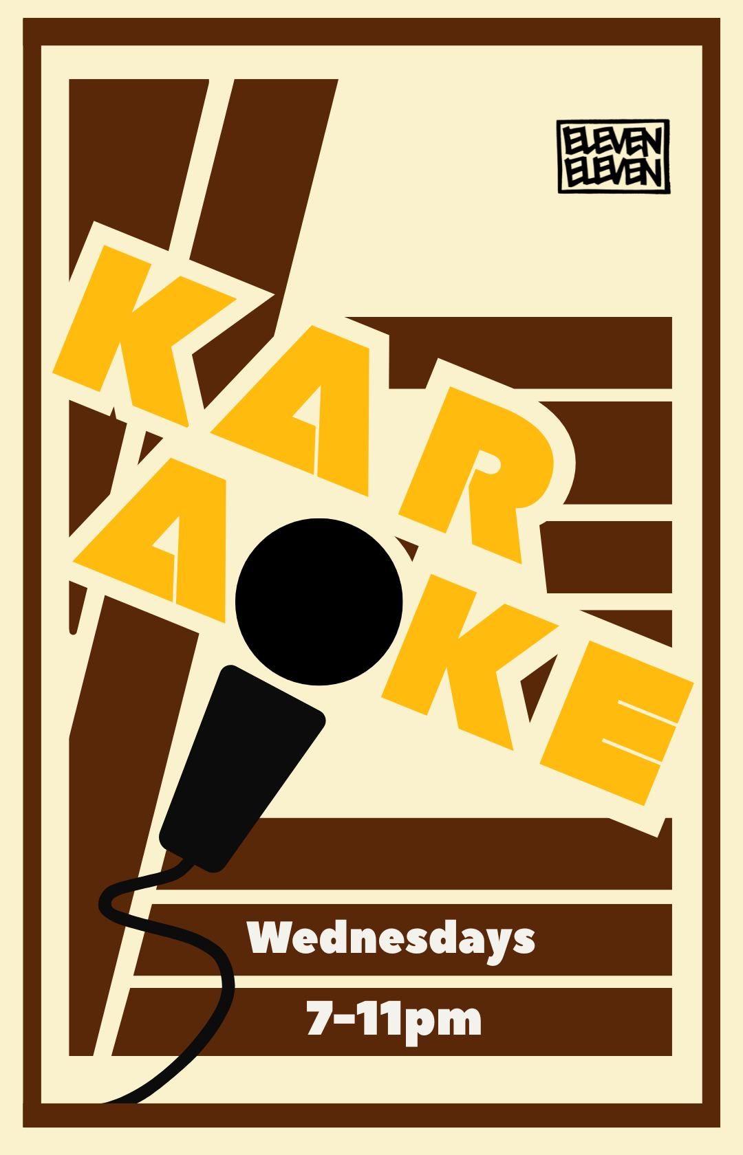 Every Wednesday 7-11 pm: Karaoke!