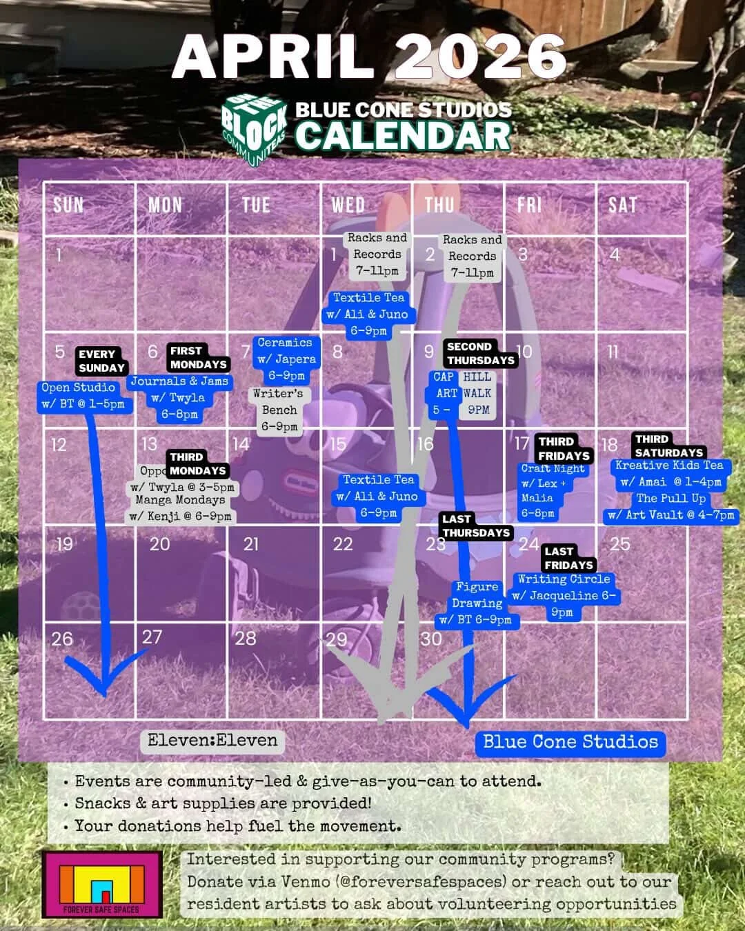 April Communiteas Calendar