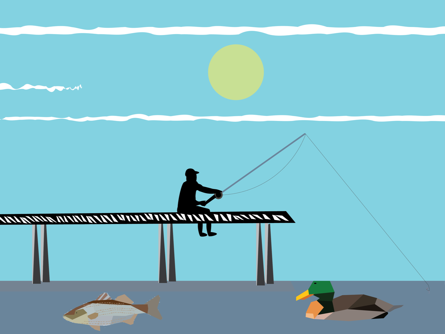 Coastal - Crab, Duck, Striped Bass