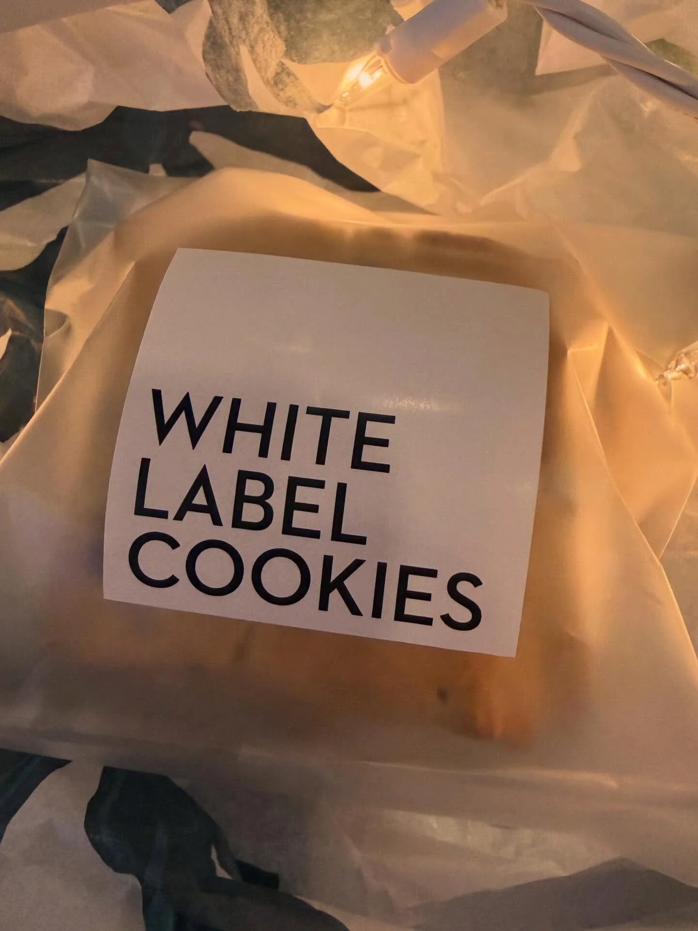 Official packaging won&rsquo;t be in for a couple of months, so we brought in WLC labels for holiday orders!  Our favorite flavors:

White Cranny - white chocolate + cranberry 
Bookie Cutter - Biscoff + white chocolate
Candy Cane - chocolate + pepper