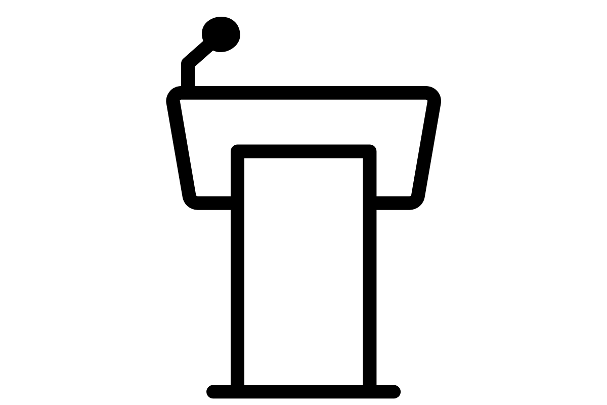 podium speaking