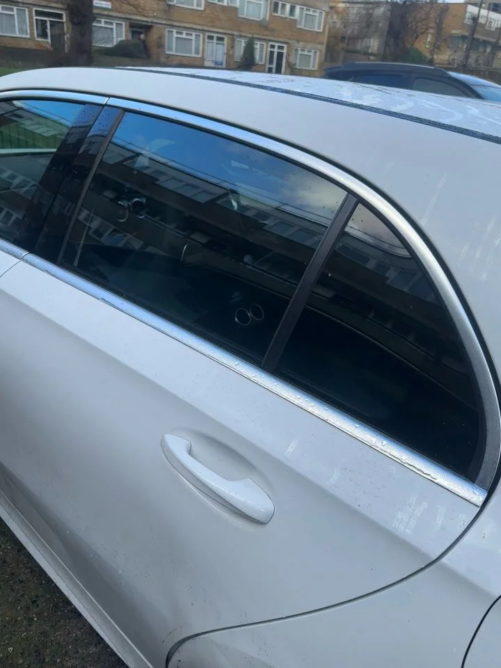 Quick Before and After On This White Mercedes A Class 🤍. This One Was A Referral From A Previous Happy Customer As Our Work Is Just That Good! No Shop, Tints Are Brought Right To Your Doorstep And Installed To A High Quality Professional Standard 👌