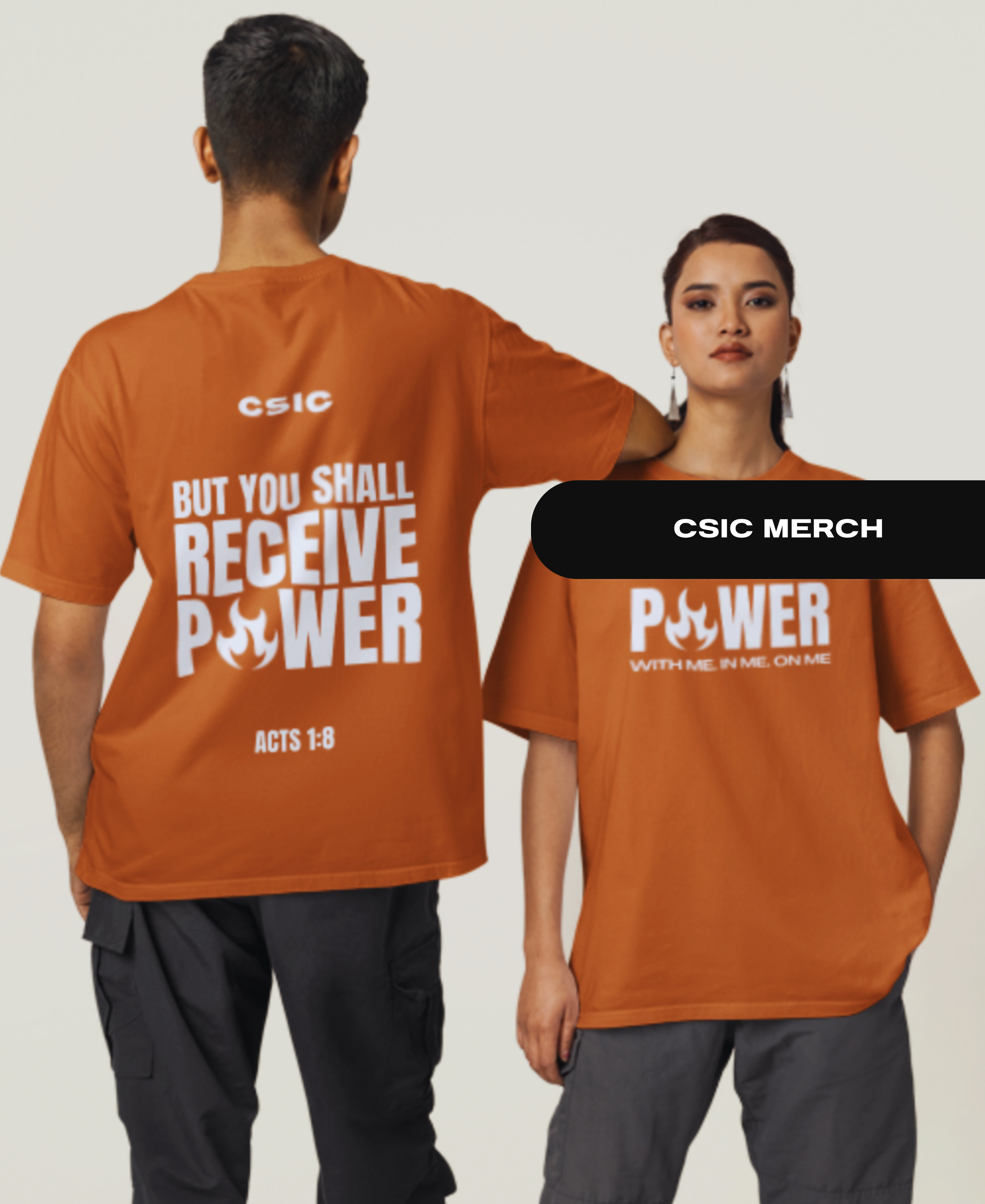 Power: With Me. In Me. On Me. Light-weight T-Shirts