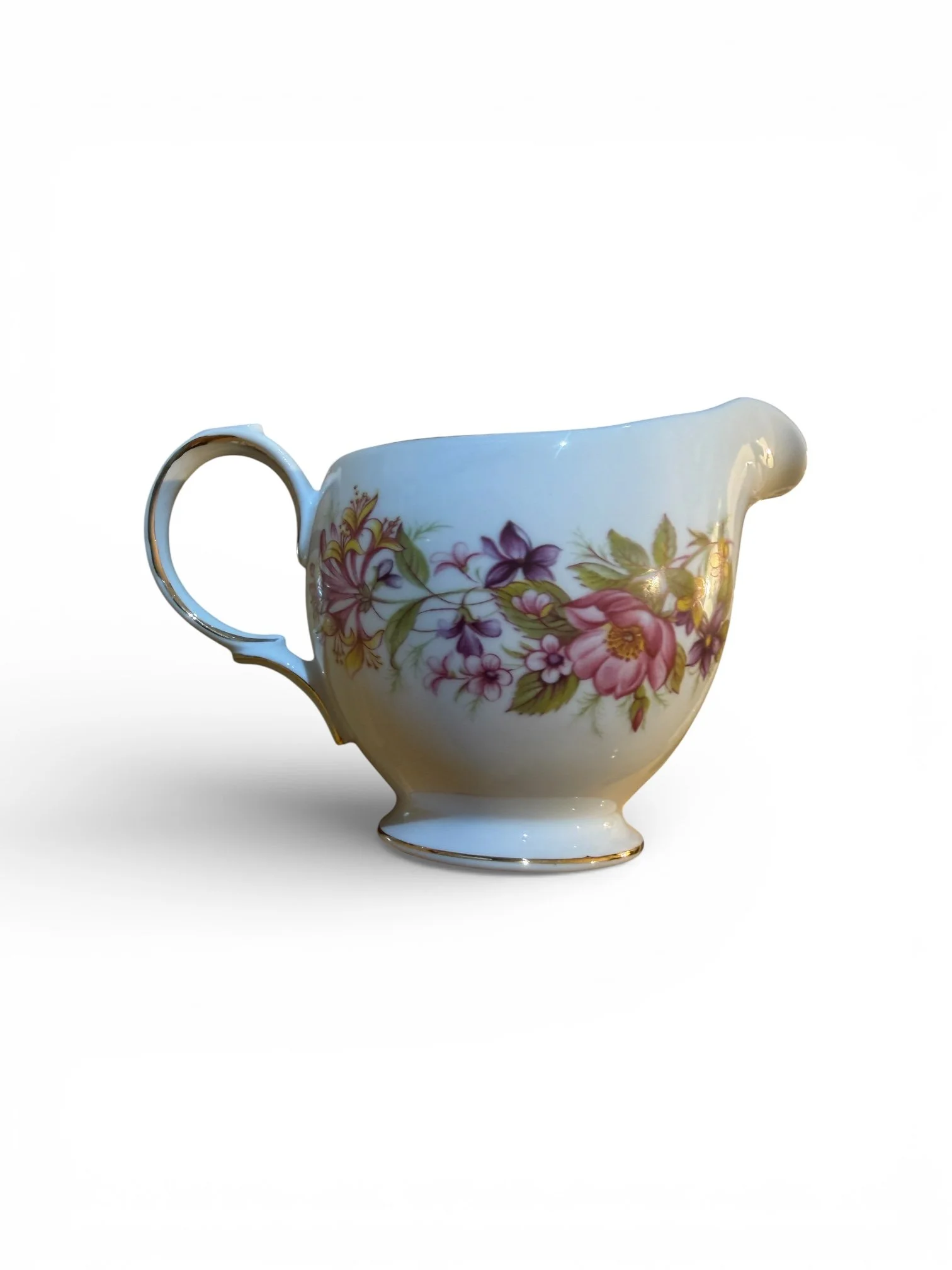Colclough bone china - Vintage floral large milk jug (note: this is an add on item only)