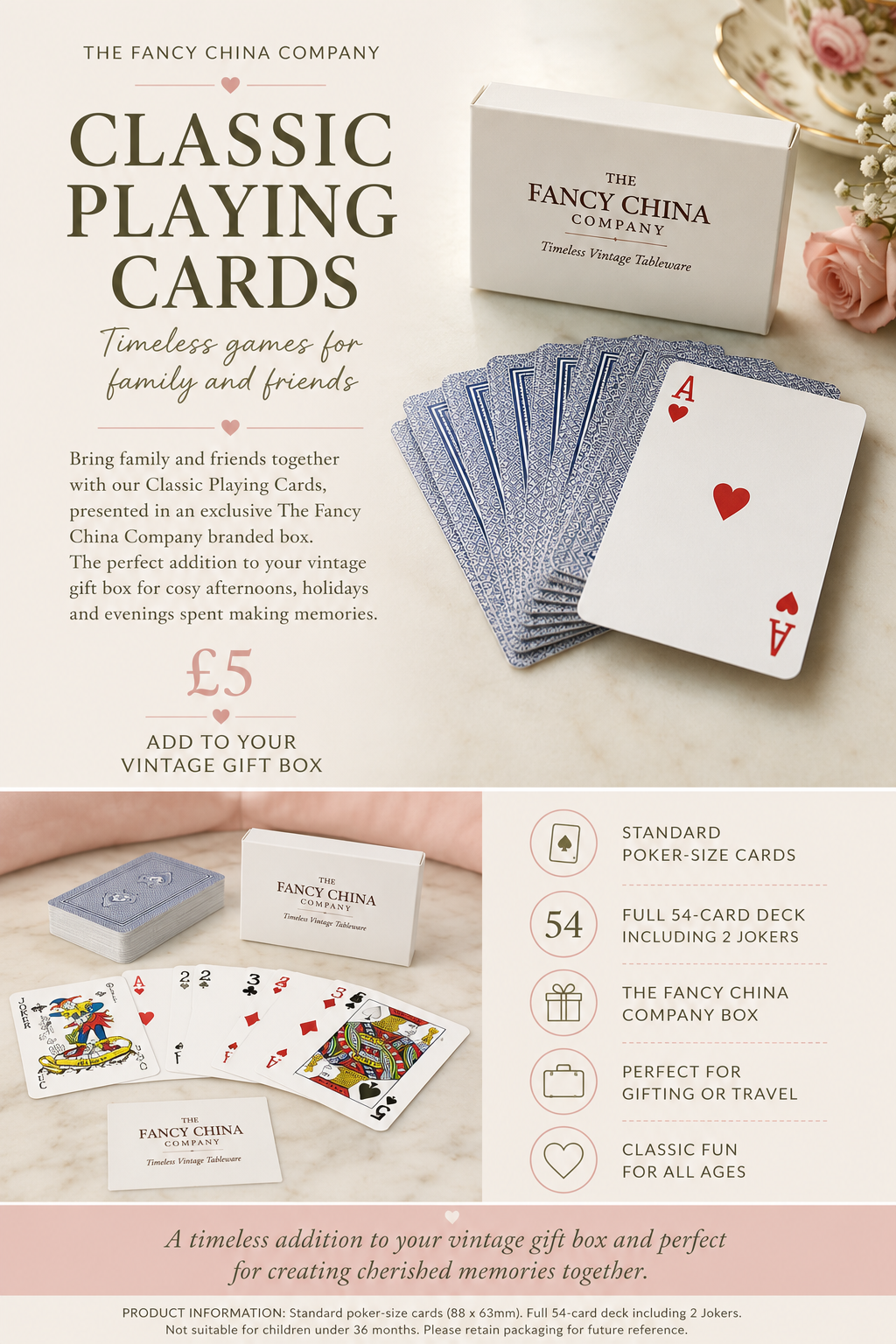Classic Playing Cards - Gift Box Extra