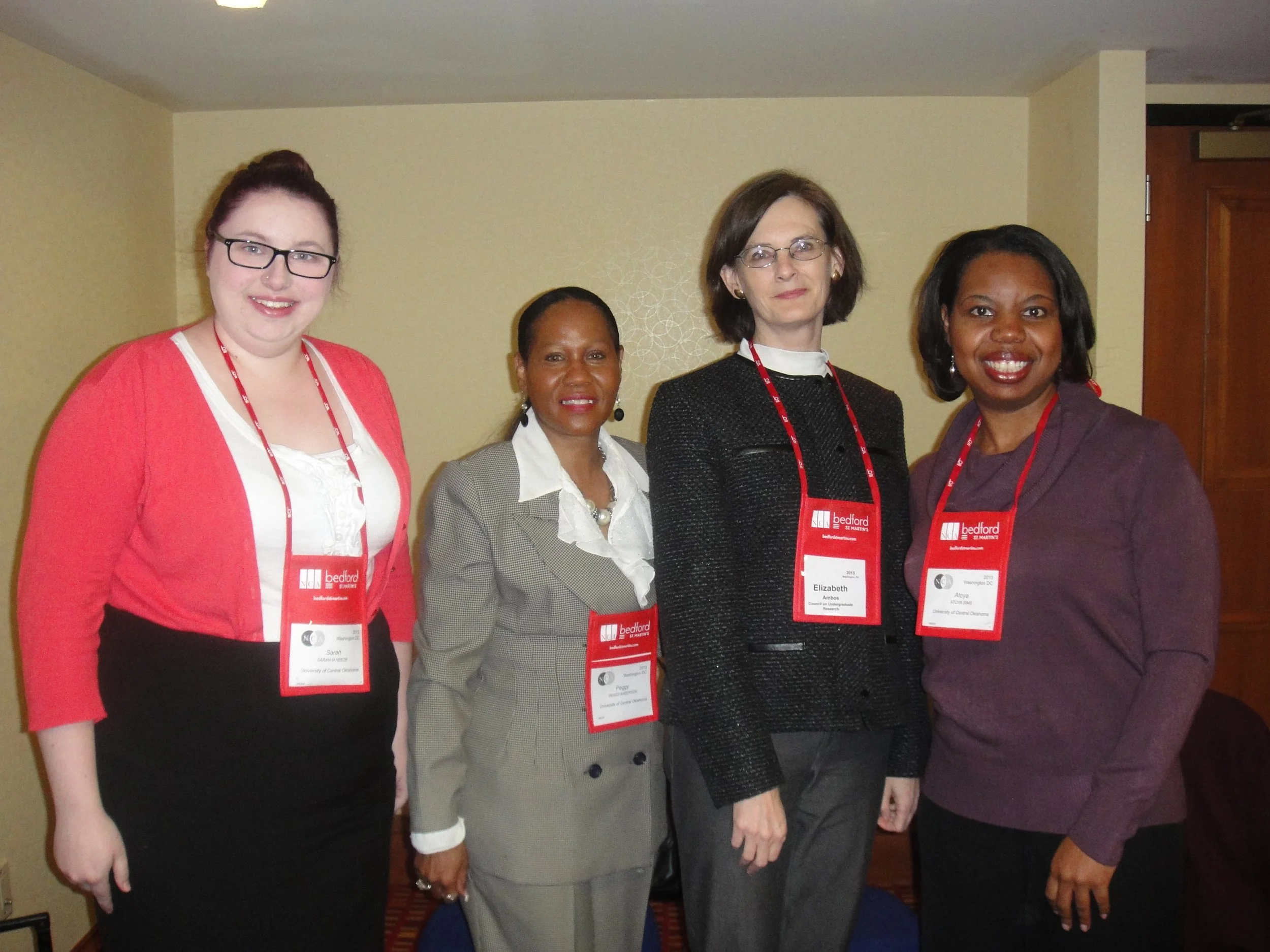 [2013] NCA Conference - Sarah Neese, Peggy Anderson, Elizabeth Ambos & Atoya Sims