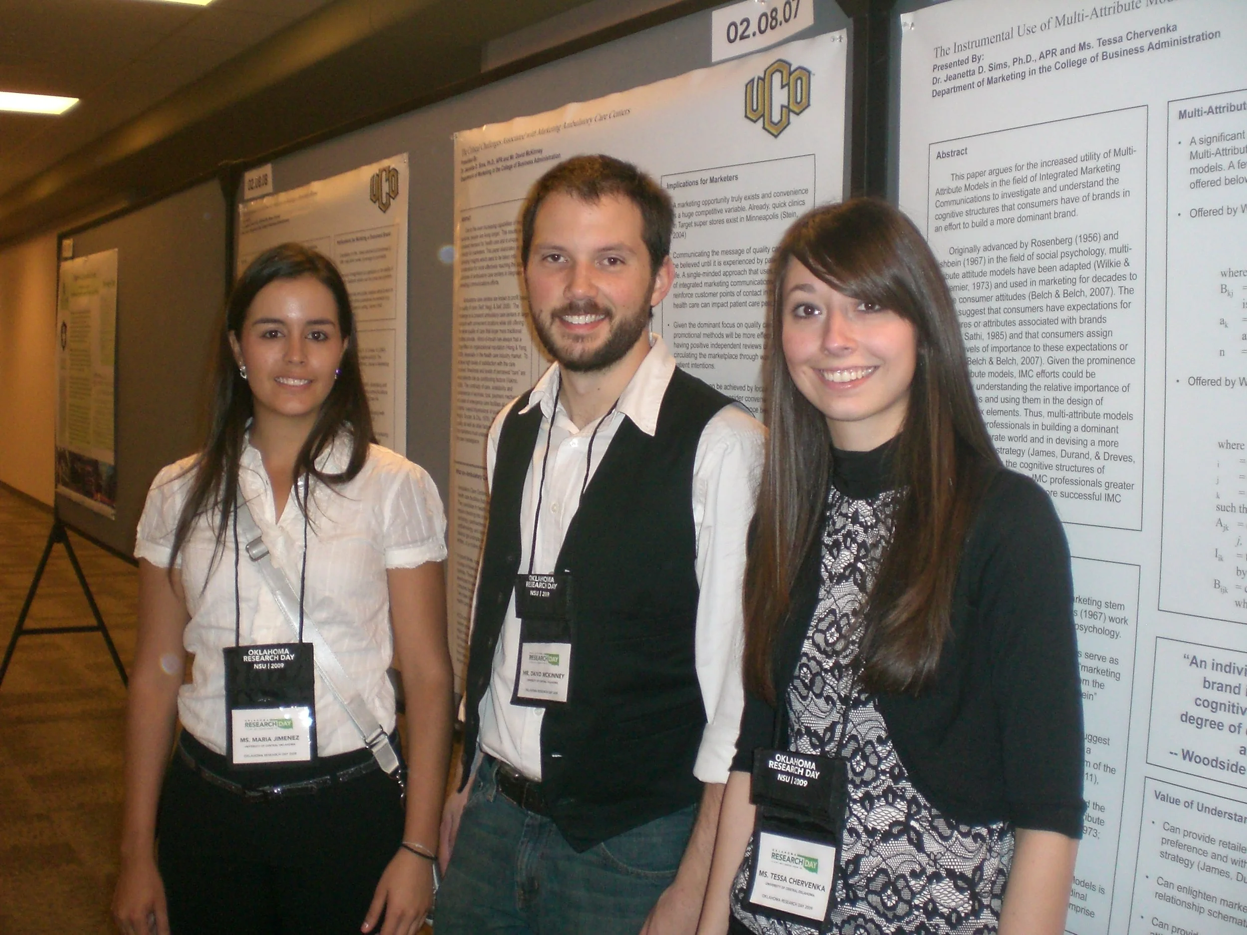 [2009] OK Research Day - Maria Jiminez, David McKinney & Tessa Chervenka