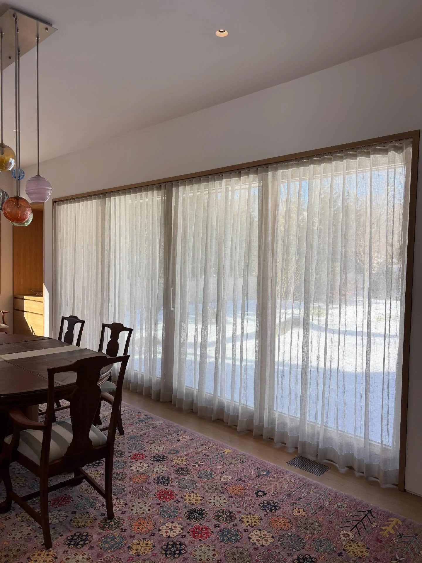 Ripplefold sheer drapery to soften the light 

#drapes #design #boston