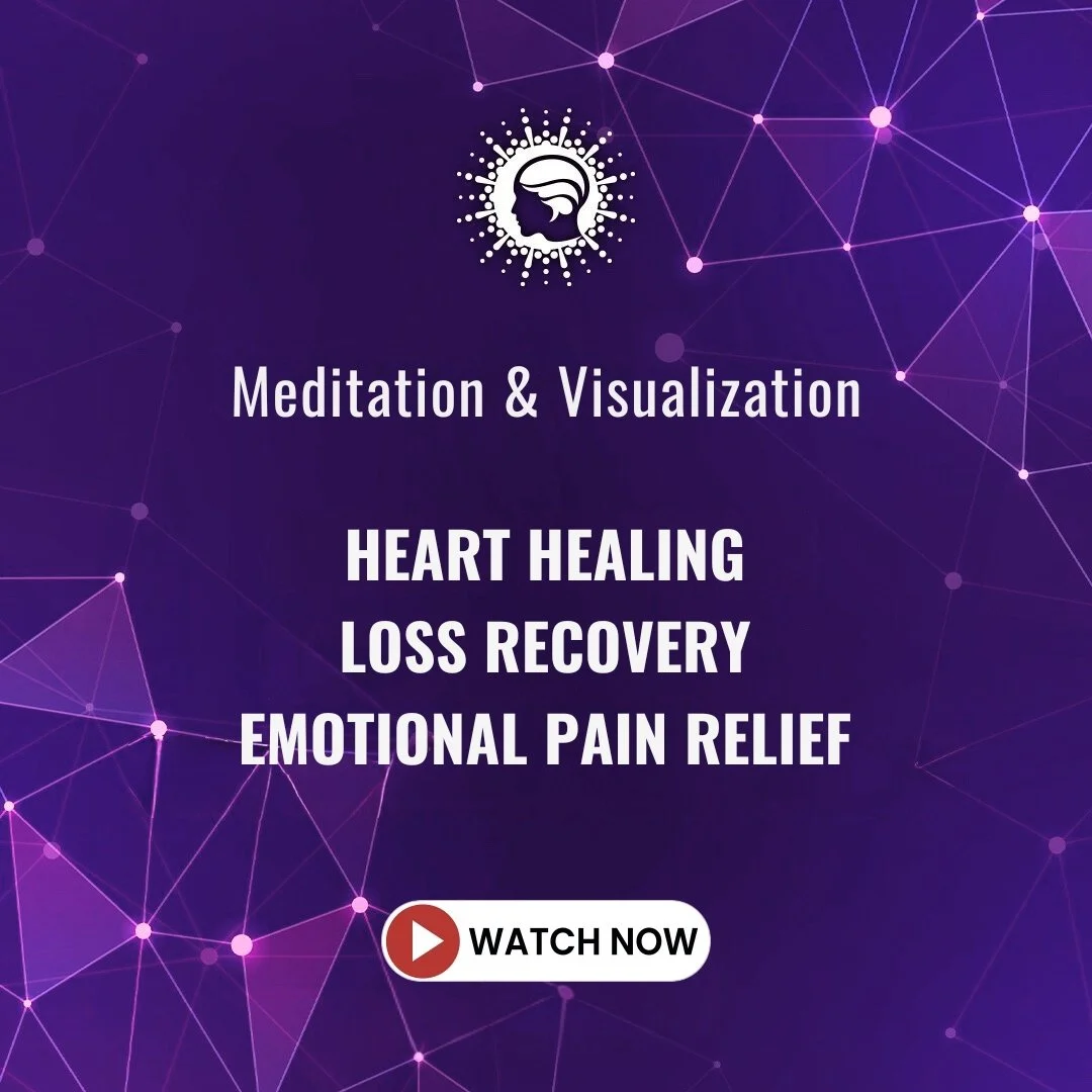 NeuroTransform YouTube playlist for heart healing meditations, loss recovery, and emotional pain relief using guided visualization