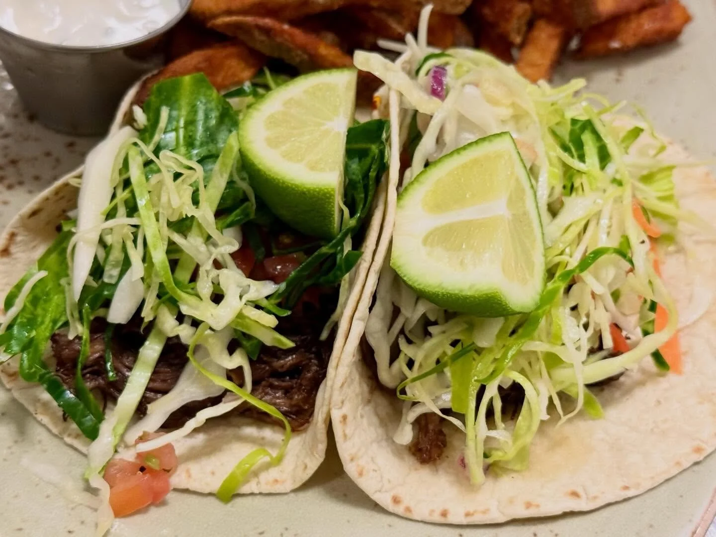 Short rib tacos, loaded with citrus slaw and dripping with flavor 🌮 

#tacotuesday #delco #avenuekitchen #phillyeats