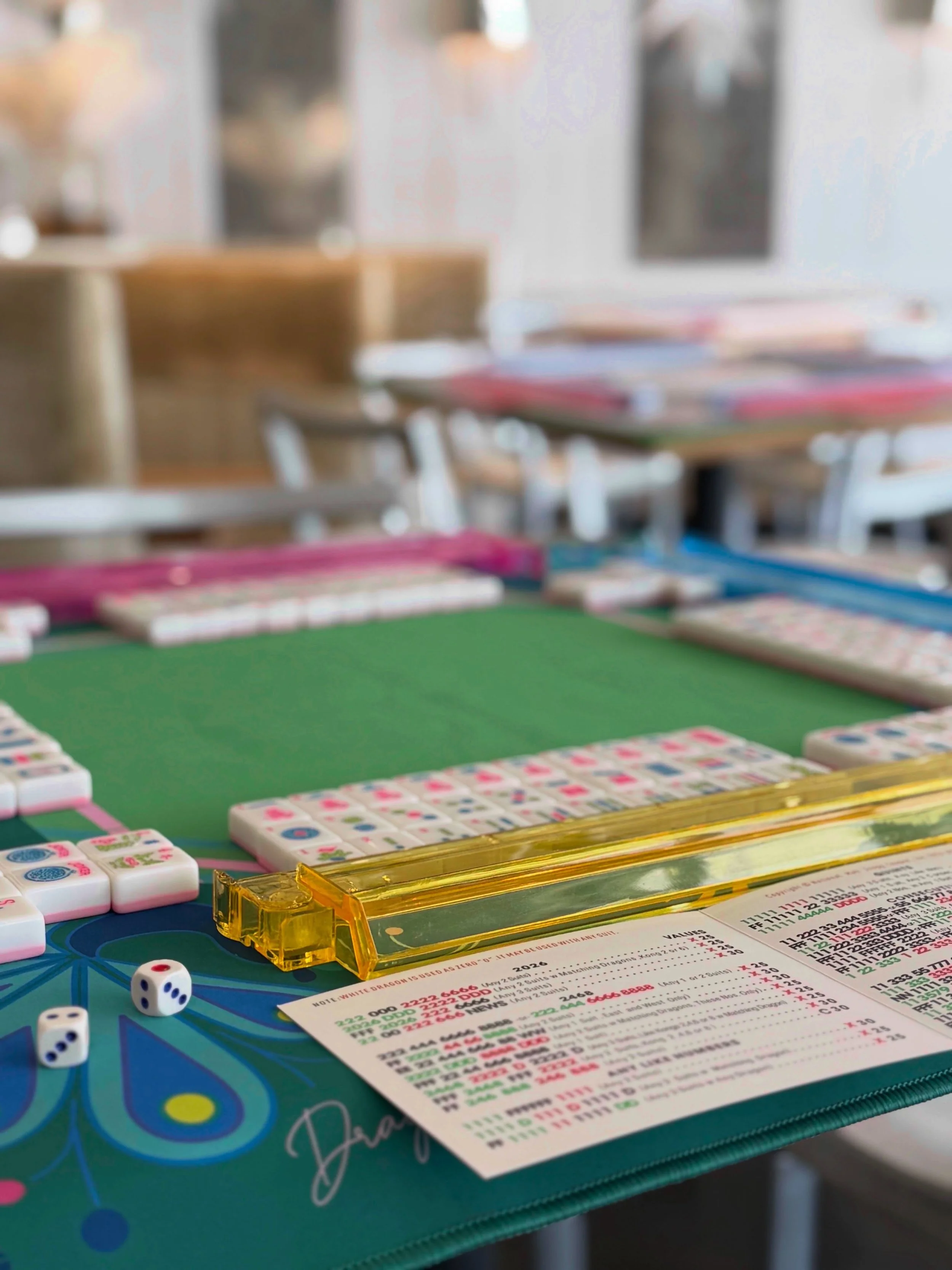 Hello, September 🤍 

New month, new plans! Mark your calendars and join us for mahjong 🀄️

come solo, bring a friend, or bring your whole crew. we&rsquo;ll pair you with players at your skill level.

9/17 &bull; 9/24 
5:30&ndash;7:30pm
guided play 