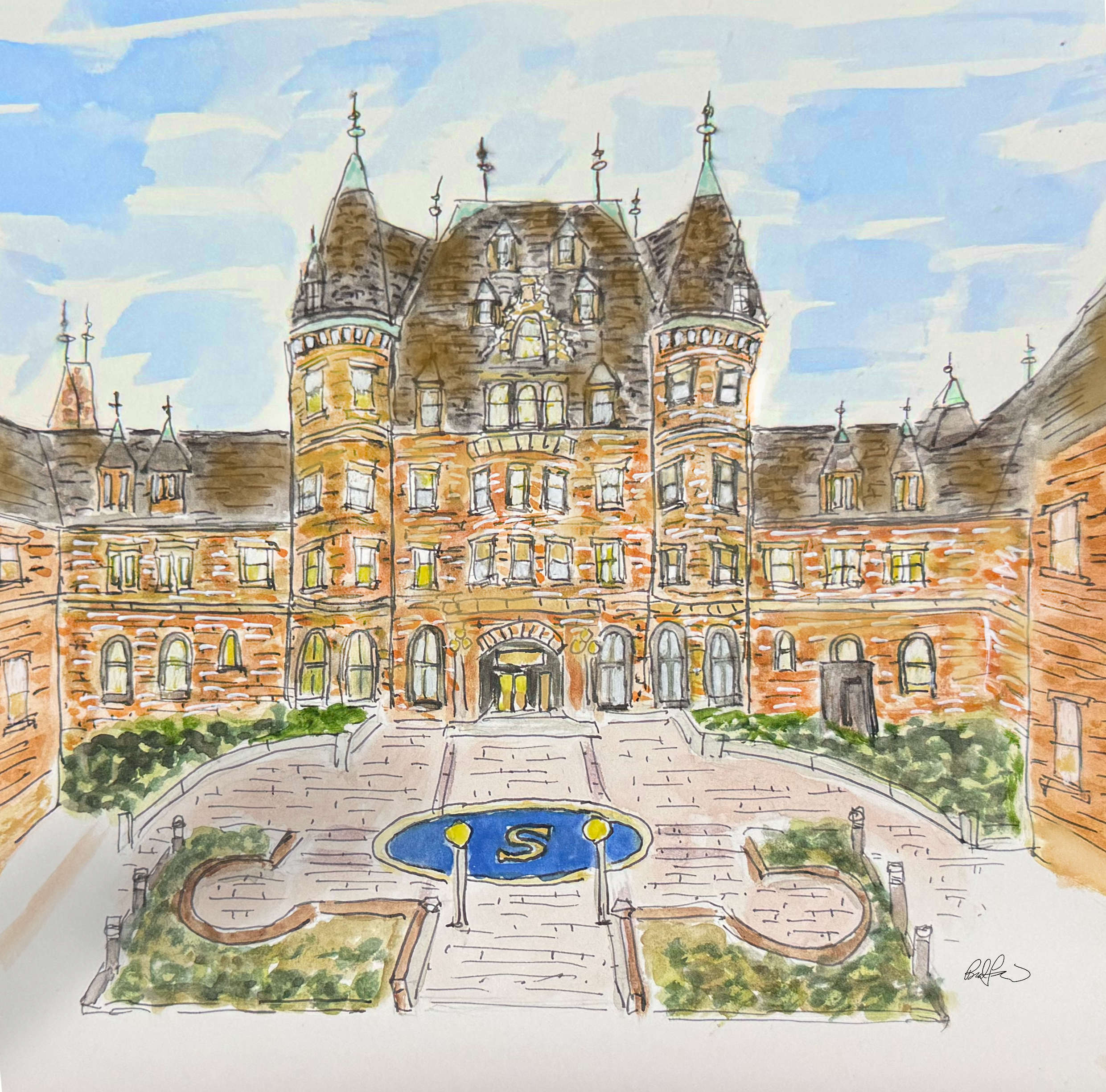 Stadium High School Print