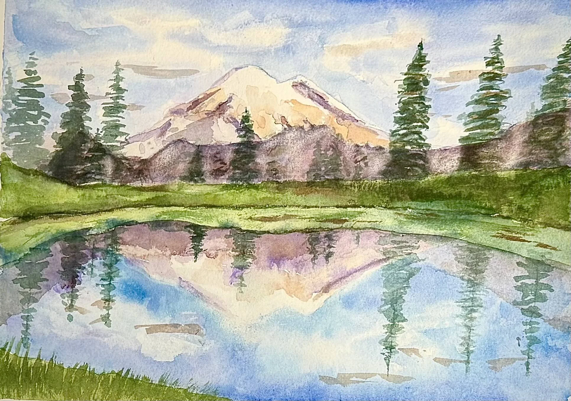Mt Rainier from Reflection Lakes