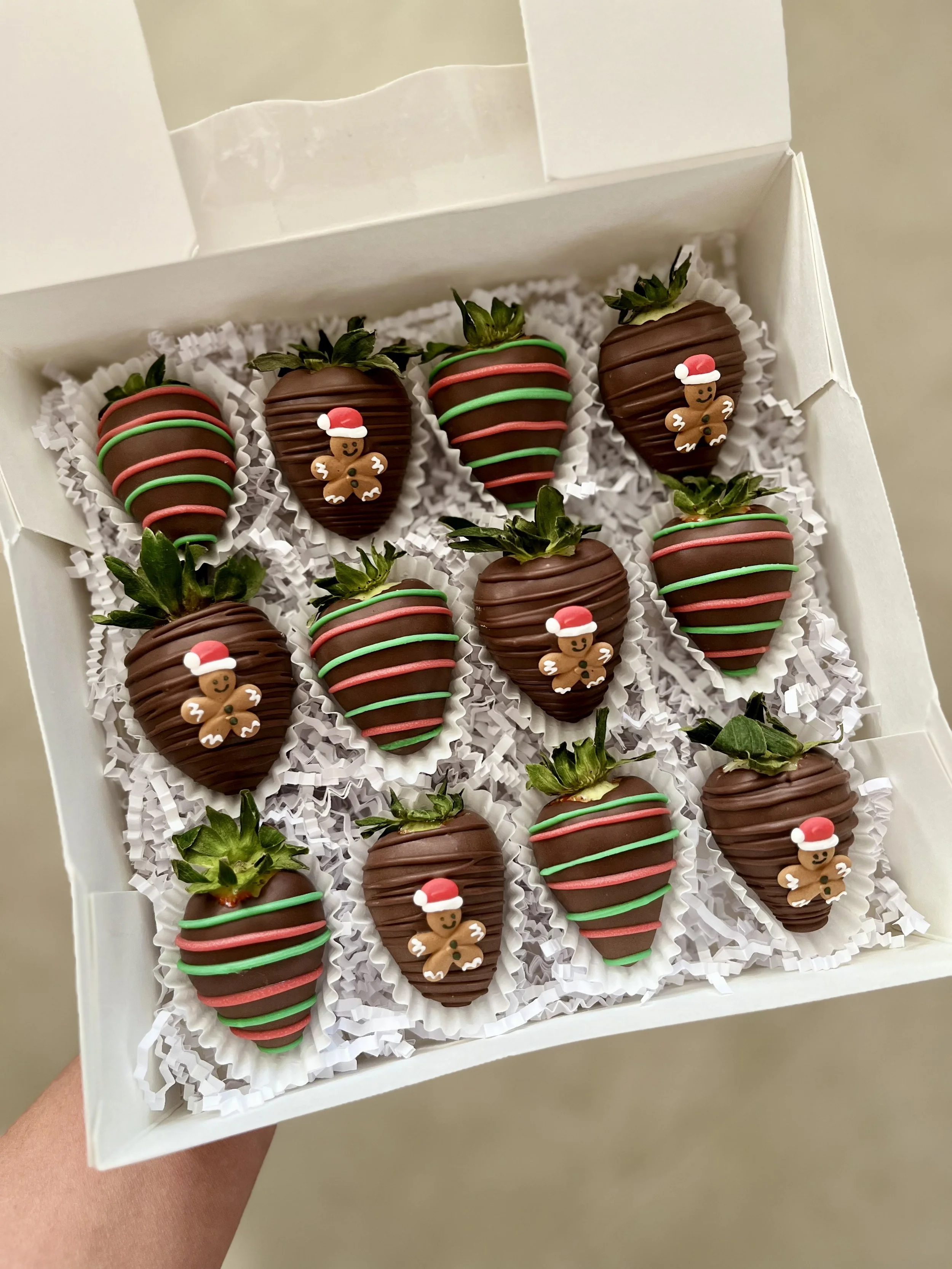 12 Gingerbread Man Strawberries