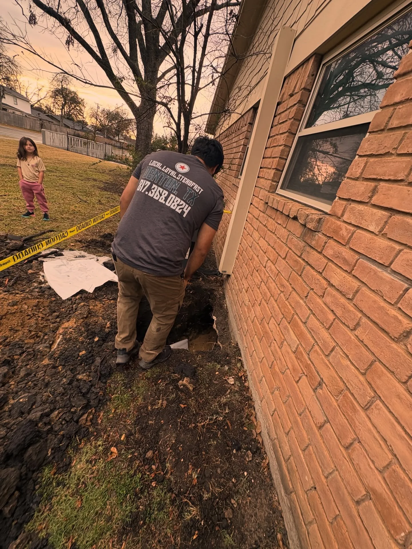 Project Manager in training made a surprise site visit today. 👀

While Joey inspected the work under the house, Ember kept an eye on the crew &mdash; because around here, quality matters at every level.

Our dig holes are professionally excavated, s