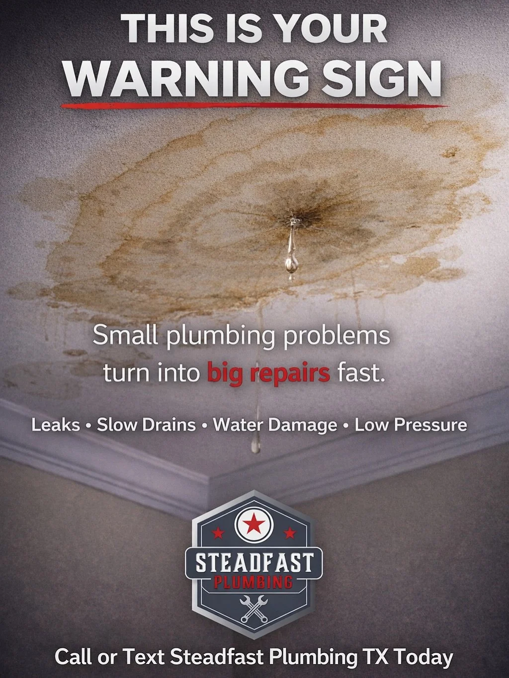 🚿 Small plumbing problems don&rsquo;t fix themselves.
That drip, slow drain, or low pressure? It&rsquo;s usually cheaper to fix now than later.

✅ Licensed &amp; insured master plumber
✅ Local Denton County family business
✅ Same-day service availab