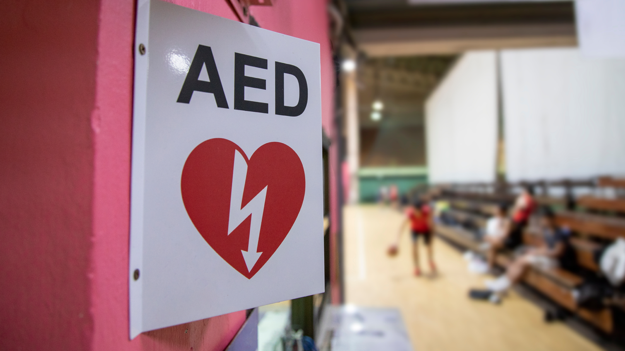 Image of AED signage