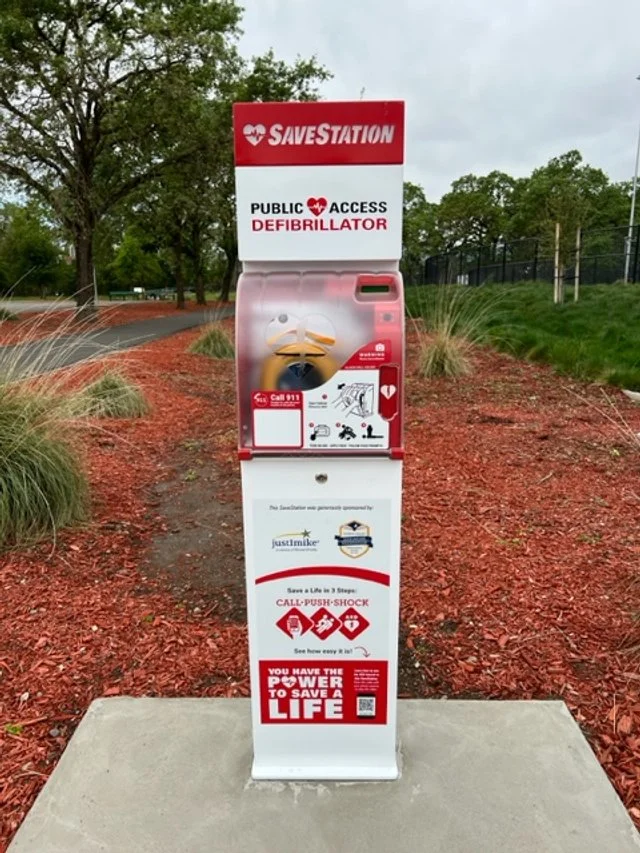 image of Save Station installed at a basketball court