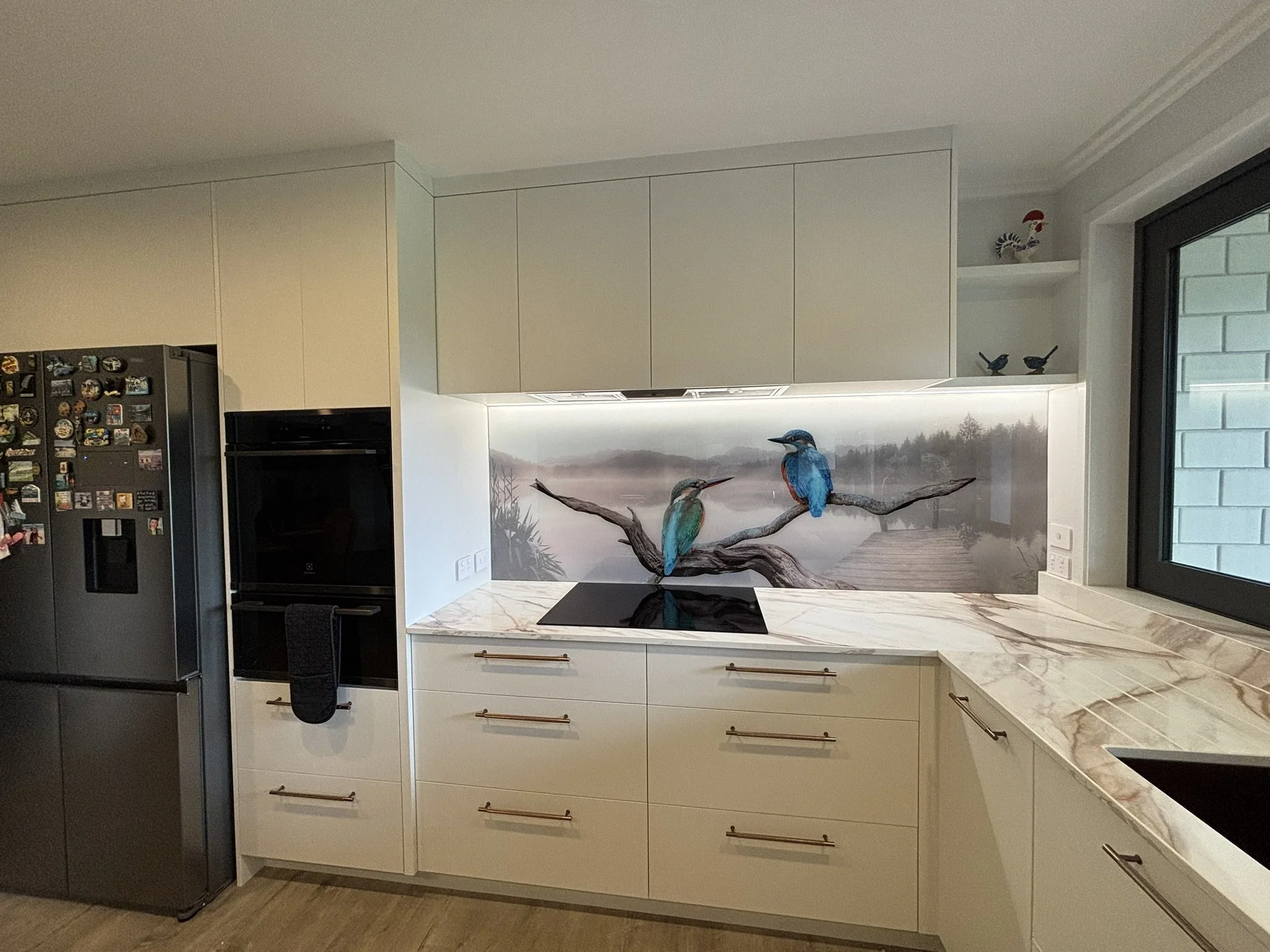 Kitchen splashback feature wall – Northland