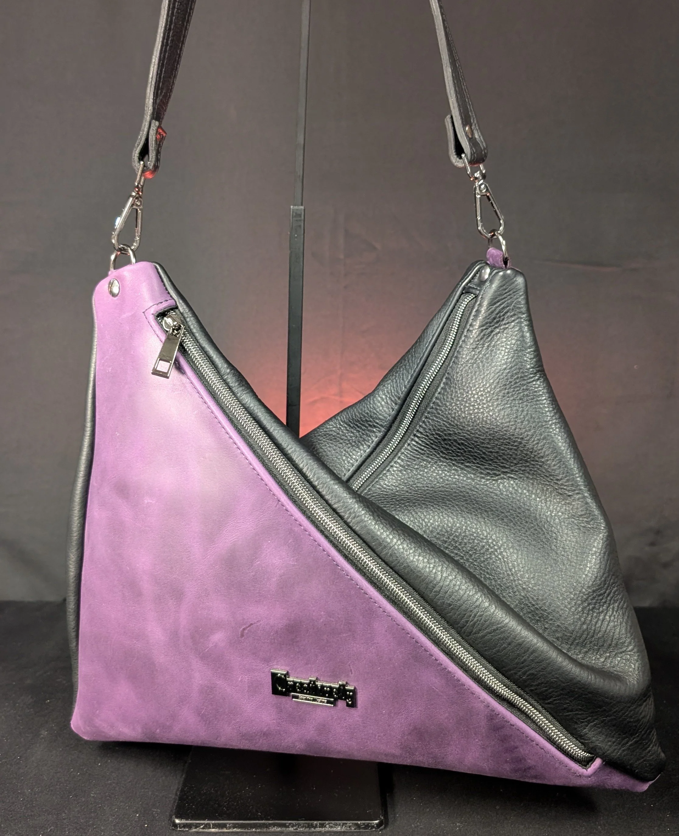 Leather "Persuasion" Triangle Bag