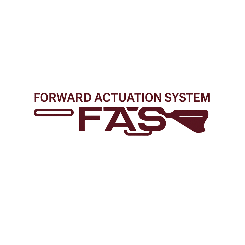 A logo with the words "Forward Actuation System FAST" in red, with a screw and screwdriver icon.