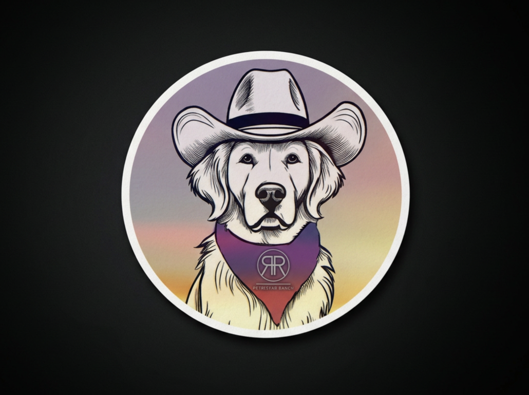 Golden Cowboy Sticker