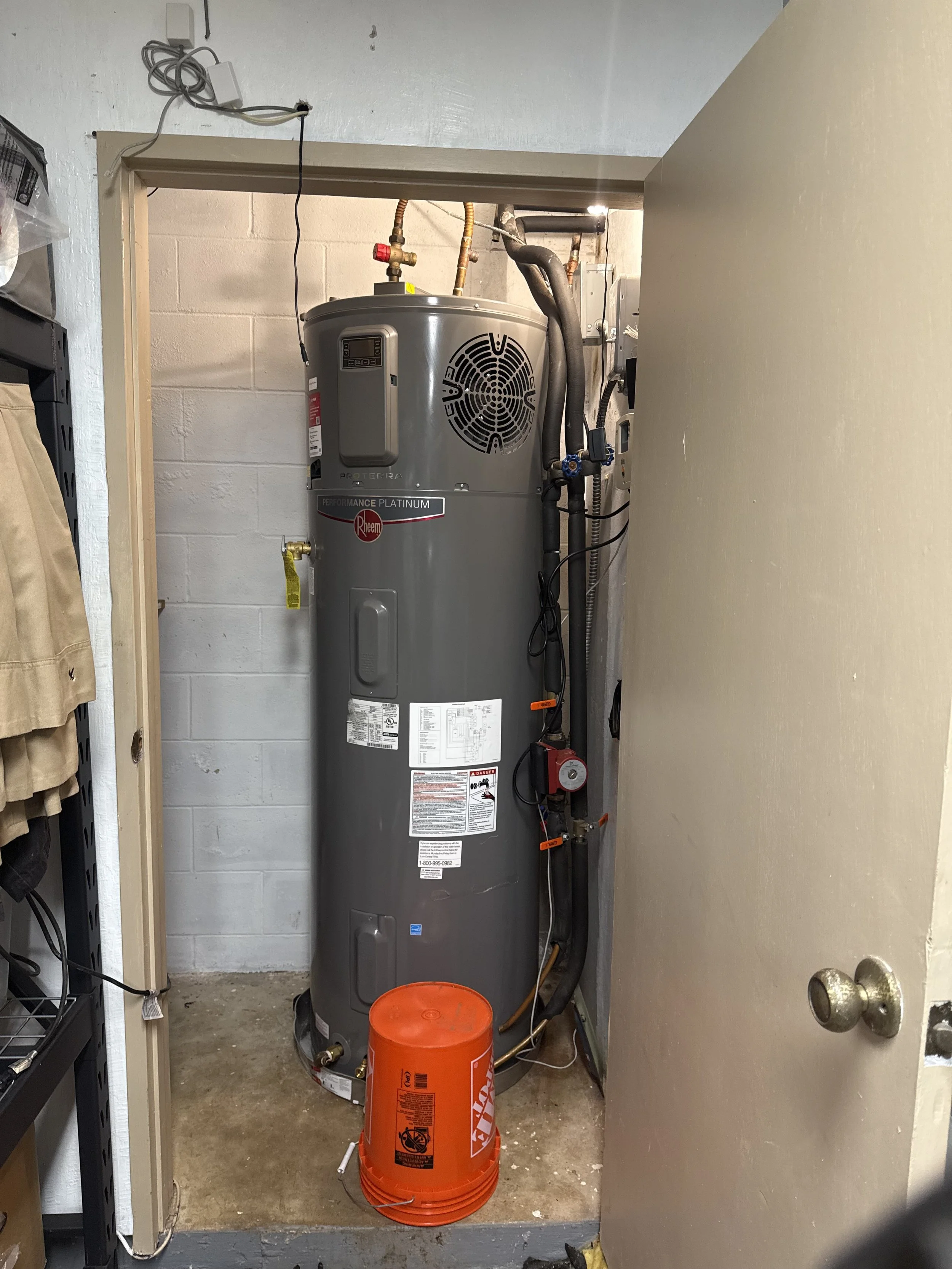 Hot water heater after