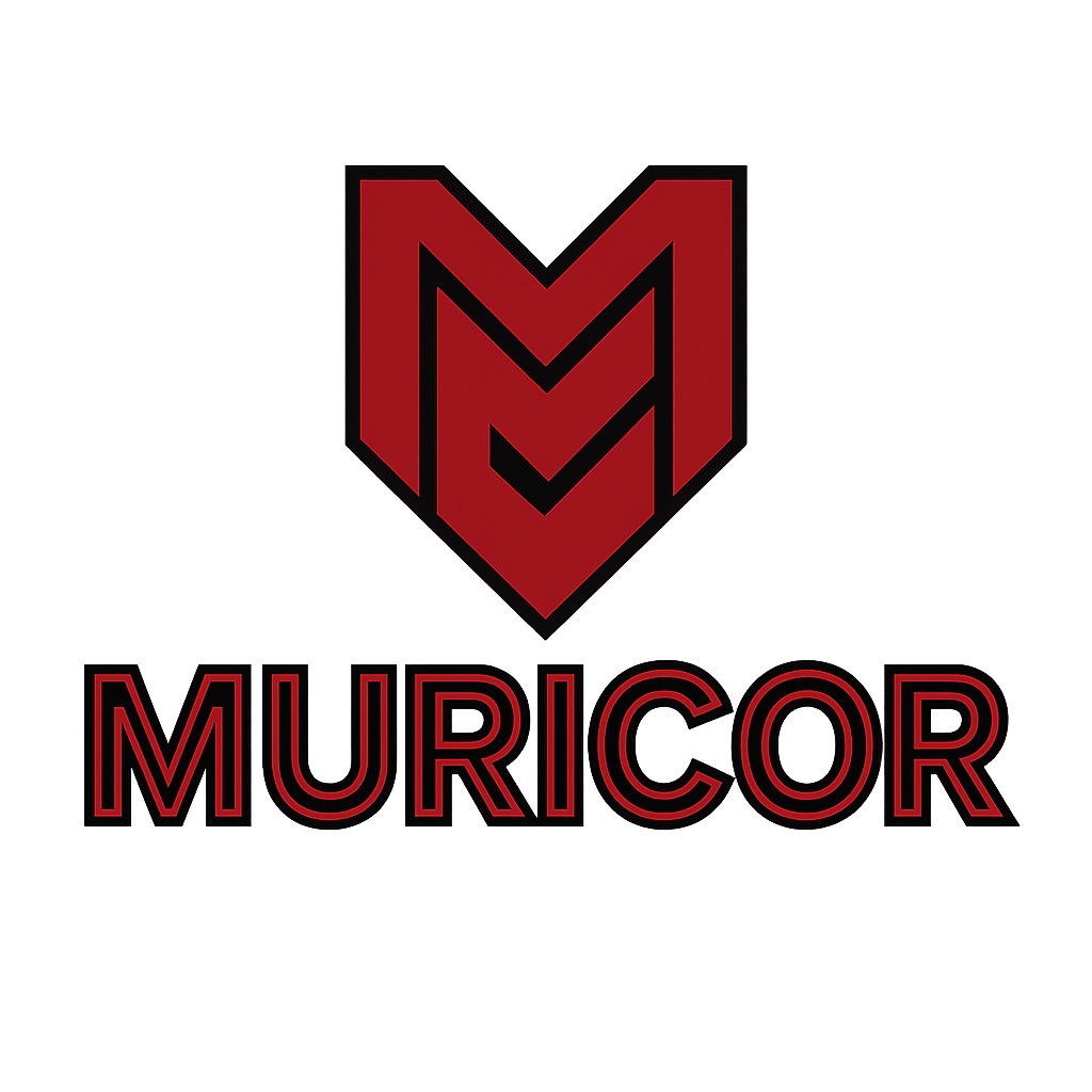 The Moricor logo with a red and black stylized letter 'M' above the word 'MURICOR' in red and black outlined letters.