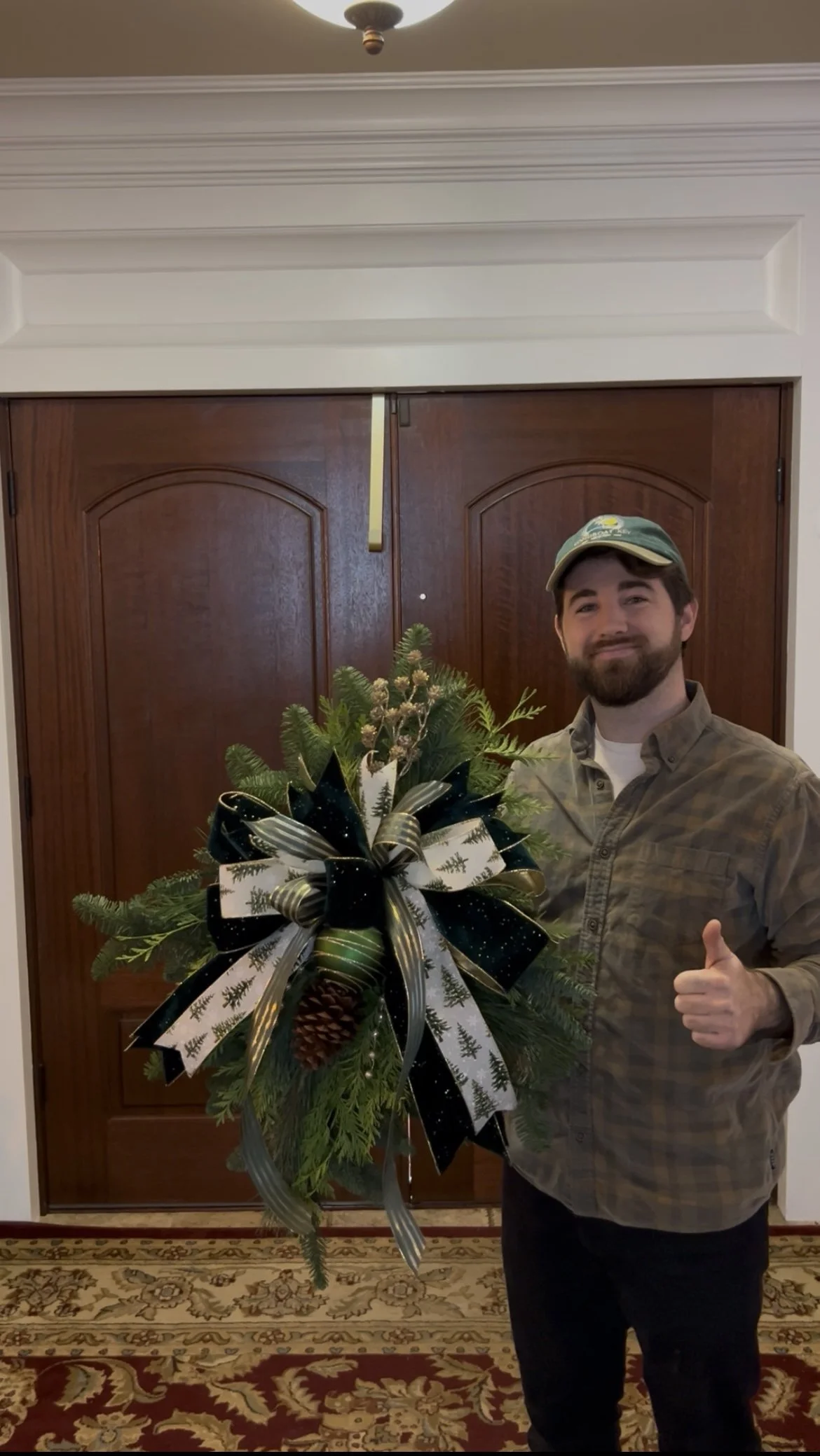 Evergreen Glow - Door Swag