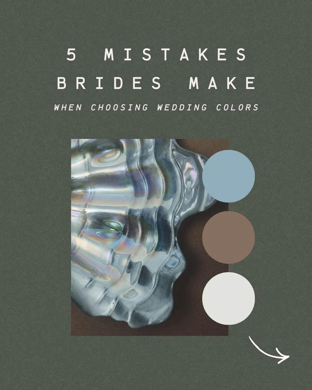 Your palette is the foundation of your whole wedding &mdash; but most brides start backwards.
Swipe for the top color mistakes I see (even from planners 👀) and how to avoid them.

When your palette is intentional:
✨ your photos look elevated
✨ your 
