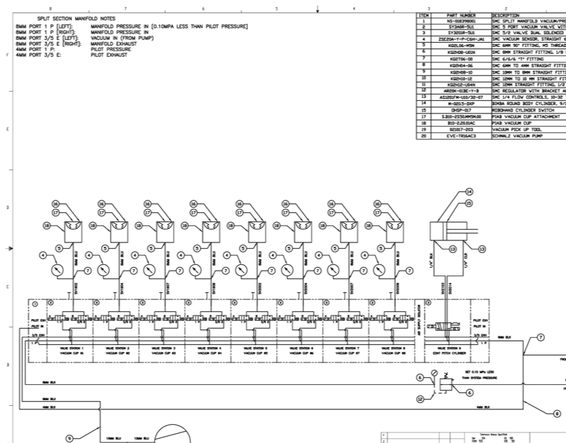 Detailed pneumatic schematic detailed pneumatic drawing layout