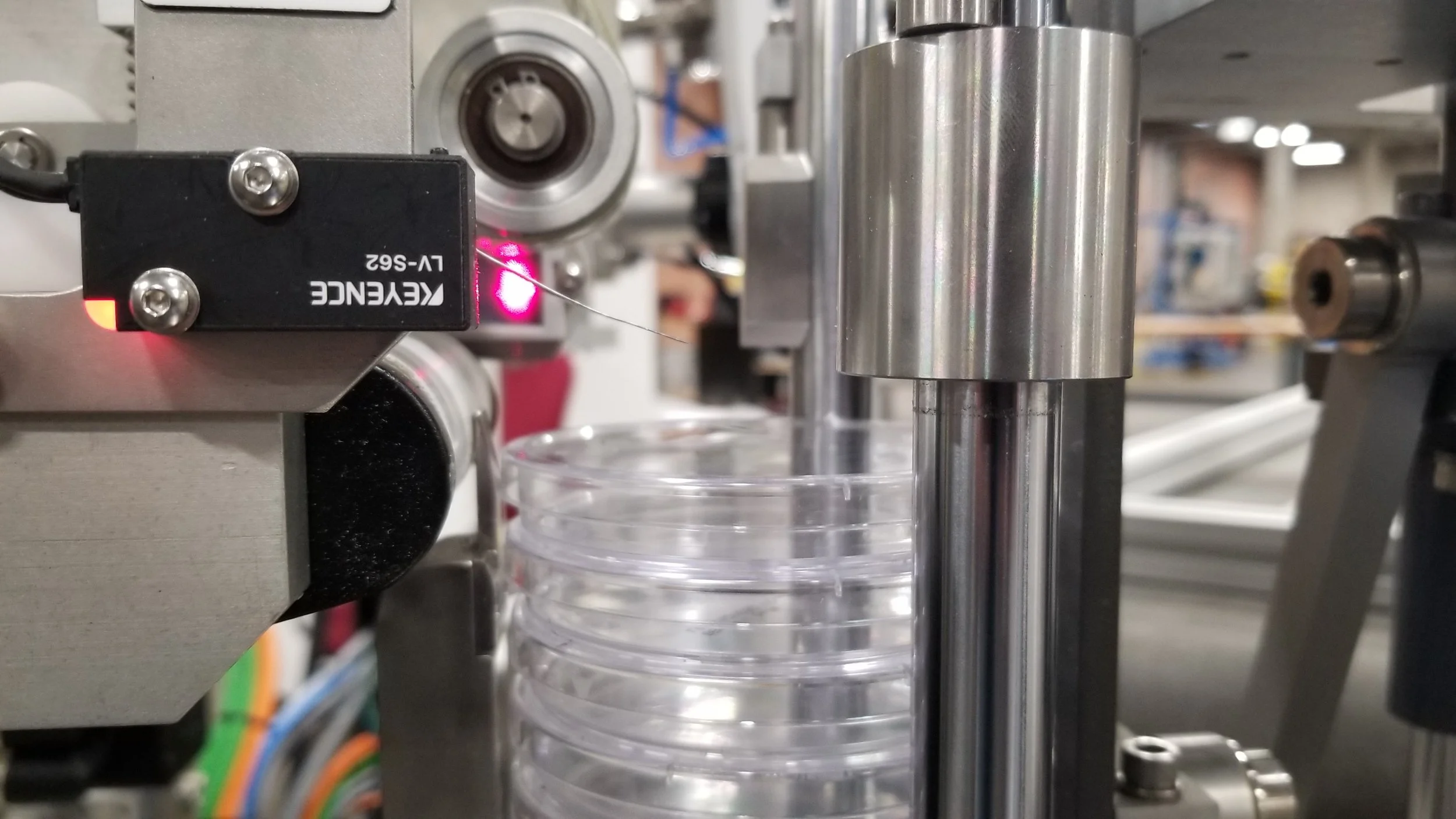 down stacker, down stacking assembly keyence sensor lv-s62