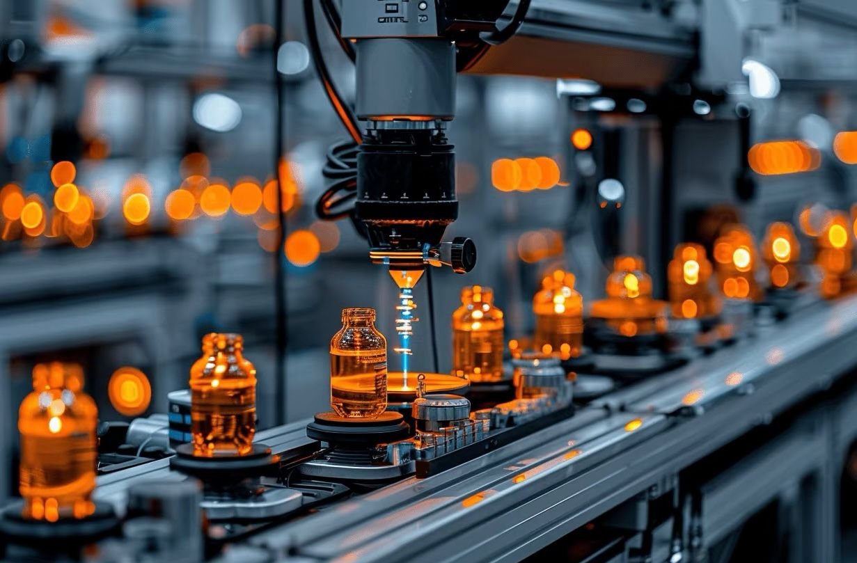 Laser sensing bottle level automation