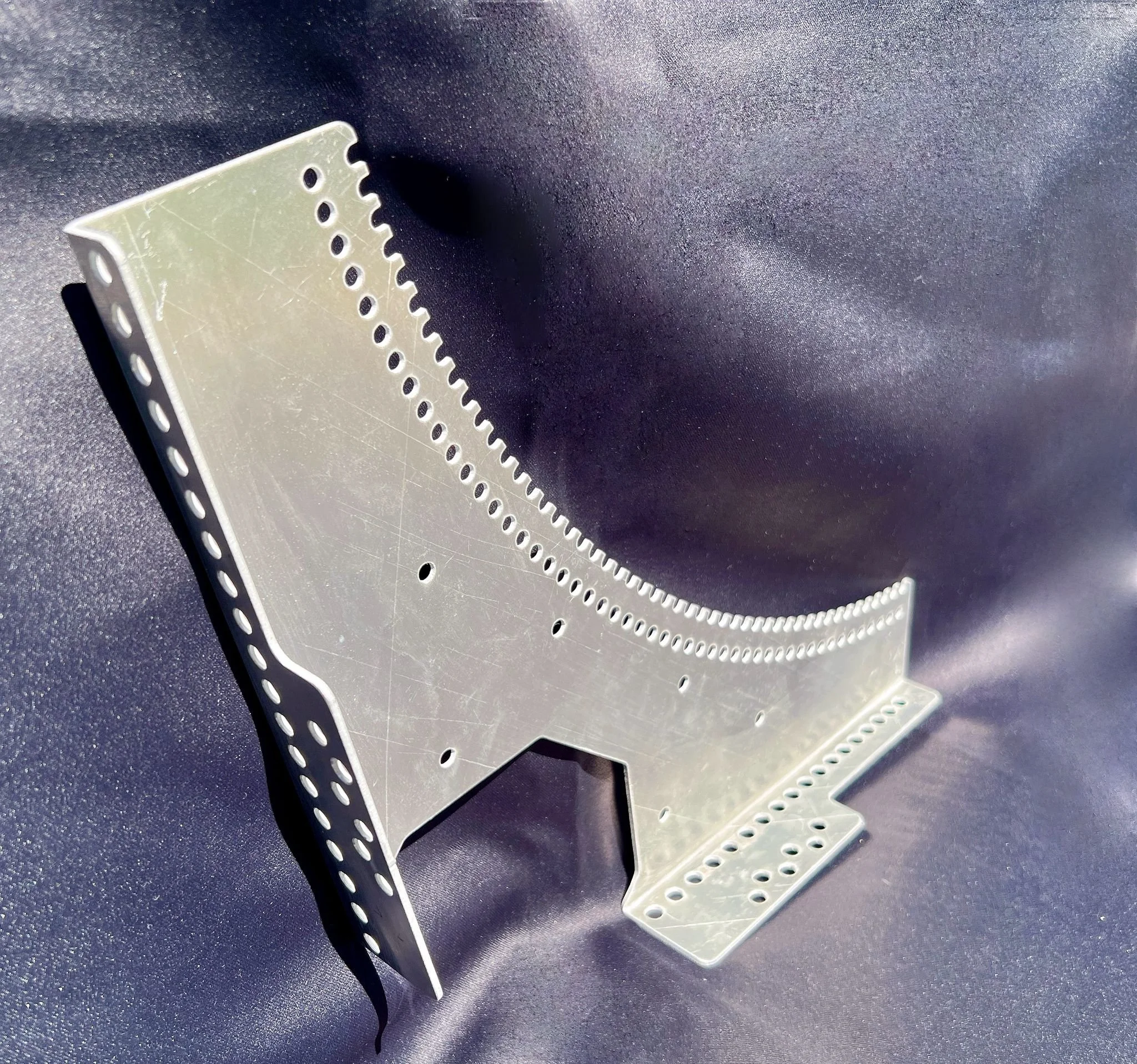 Complex laser cut and bent sheet metal part