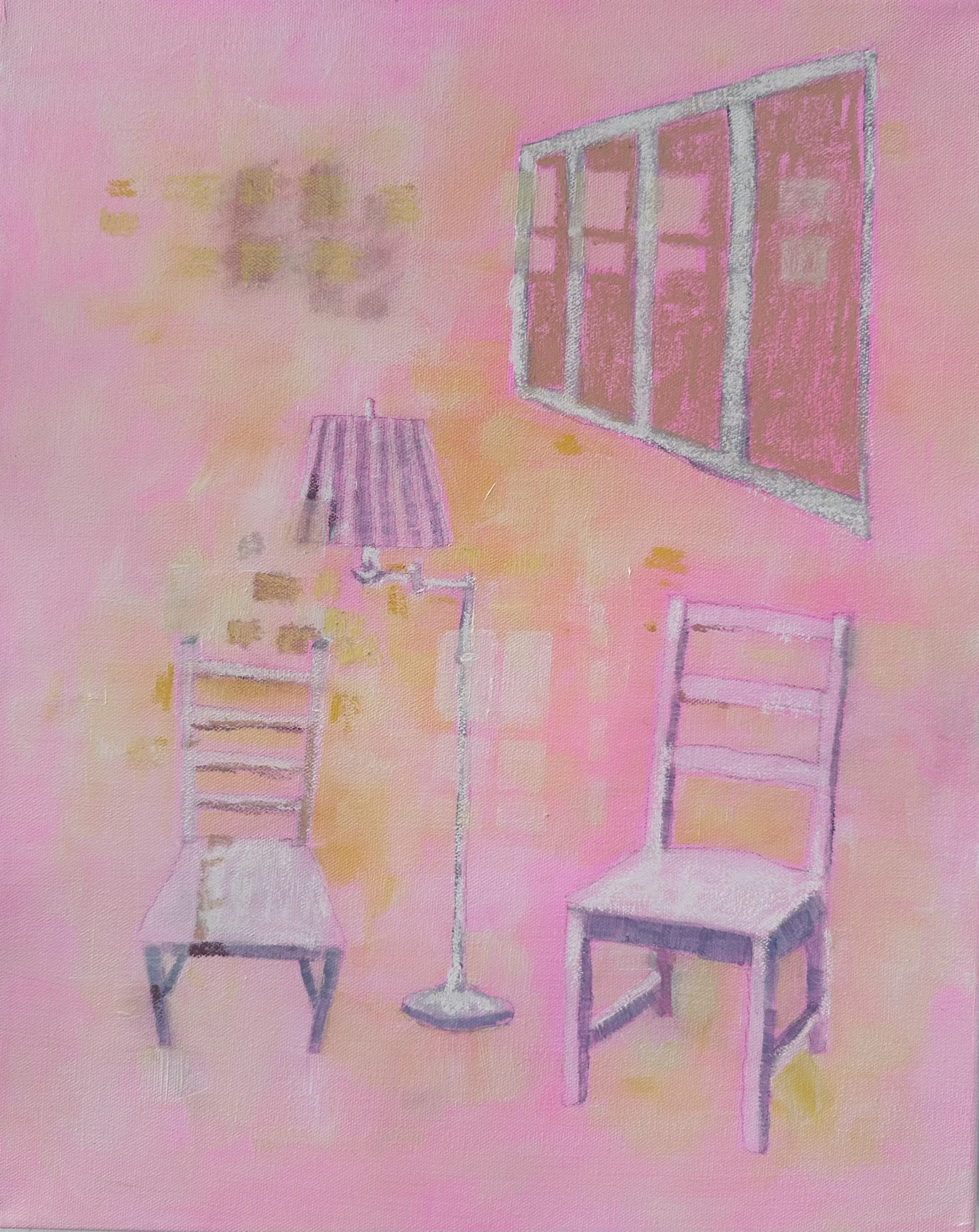 ‘The long conversation’ 20”x16” Acrylic, Pastel on Canvas 