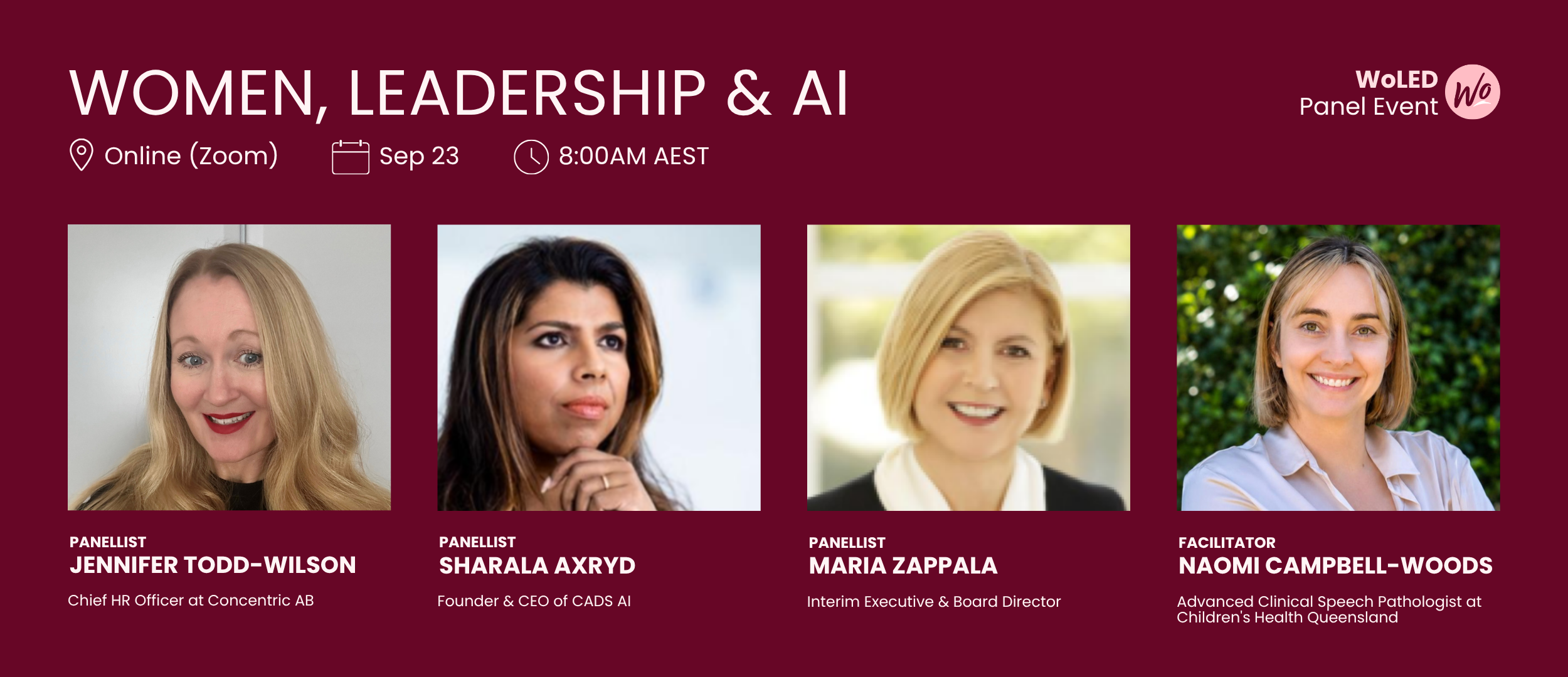 Women, Leadership, and AI (Online)
