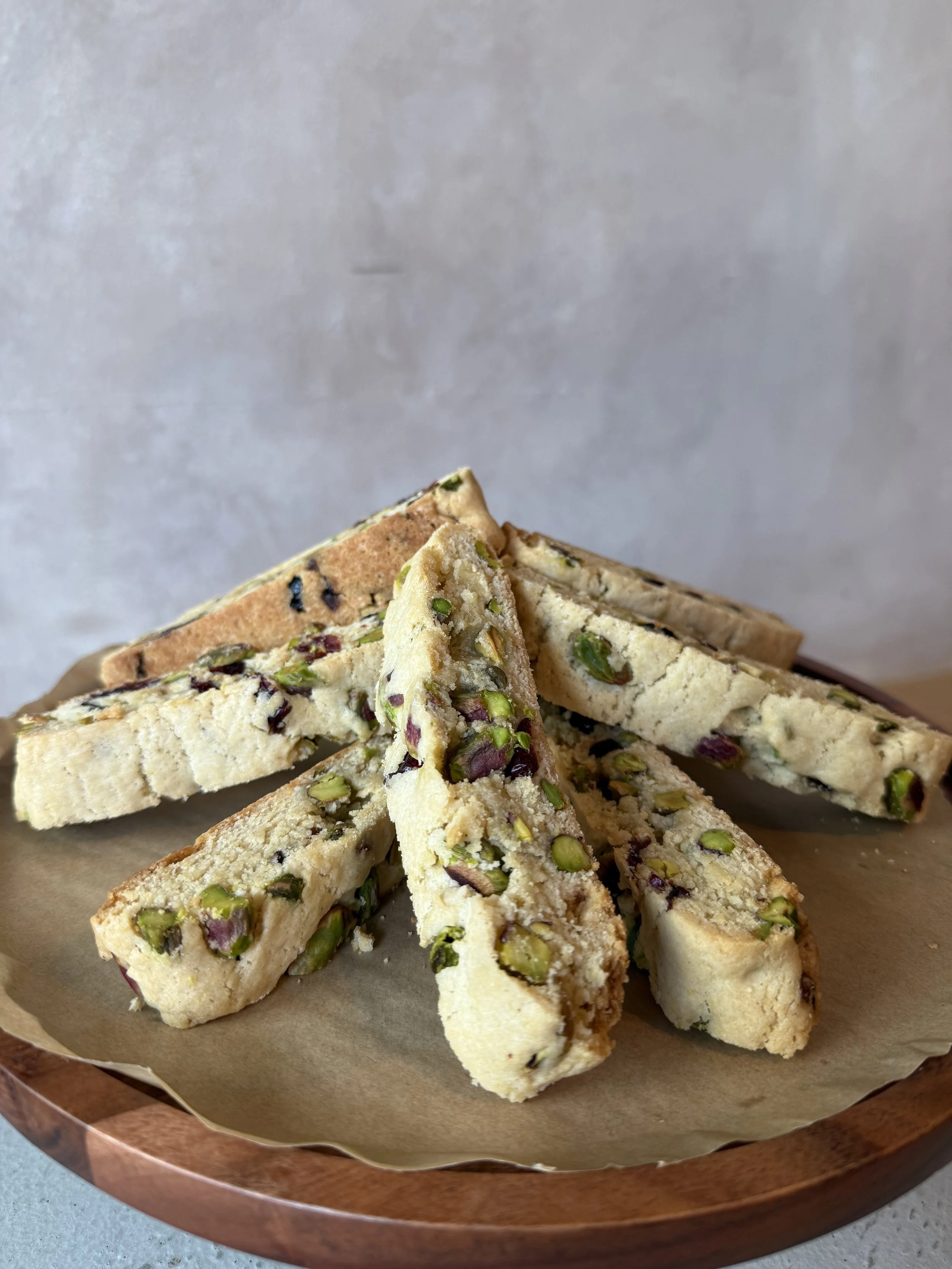 Cranberry Pistachio Biscotti