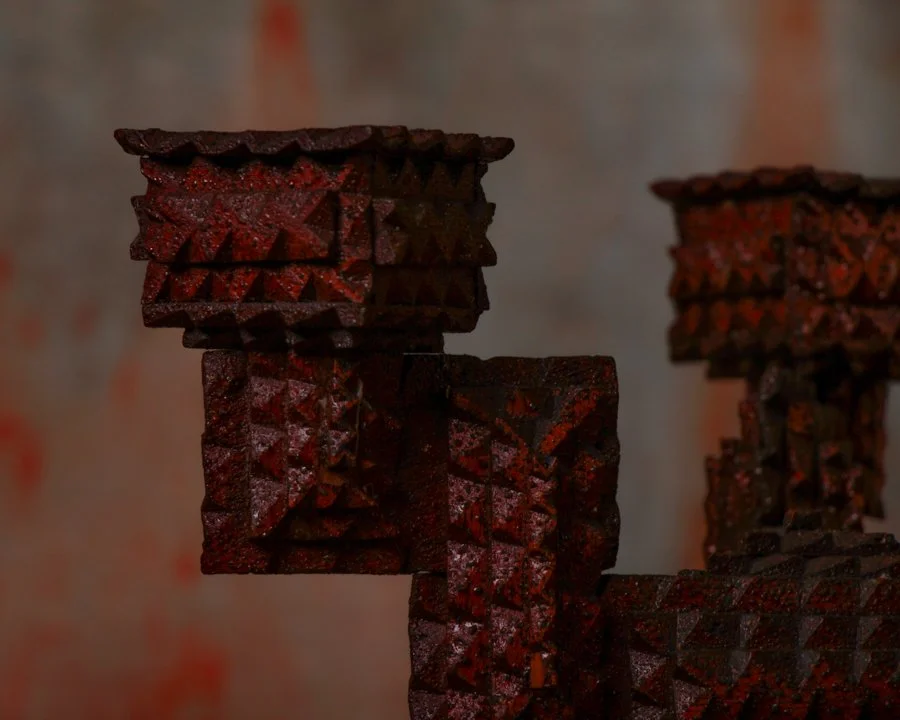 Tramp art candlelabra candle sticks-5.jpg