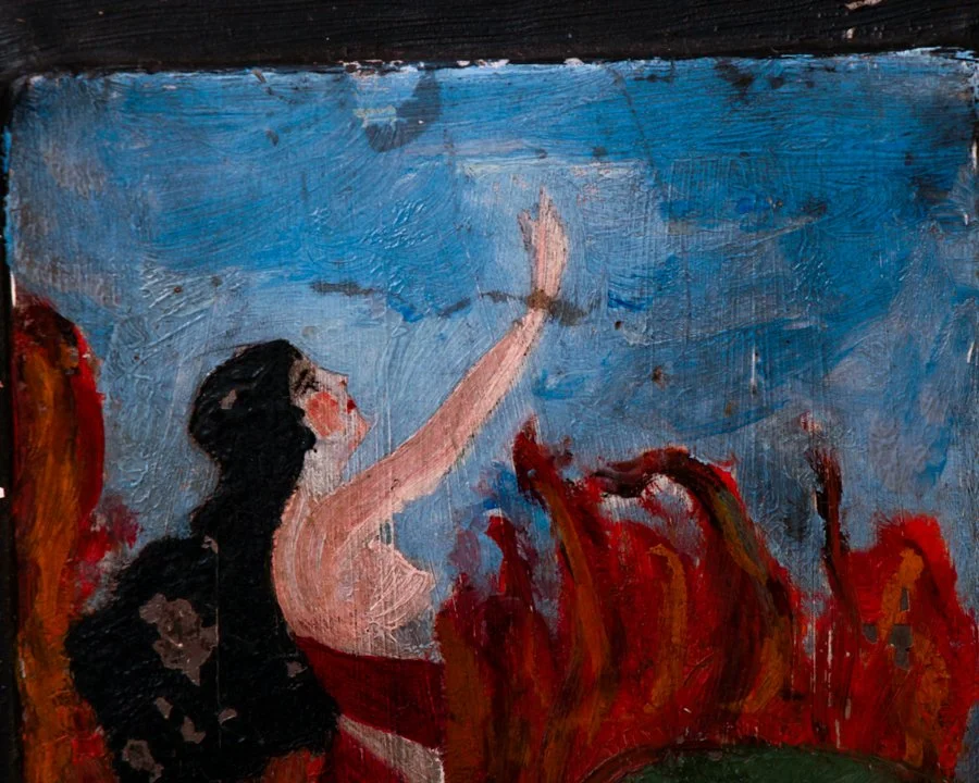 Mermaid naive folk art painting on a tin can-3.jpg