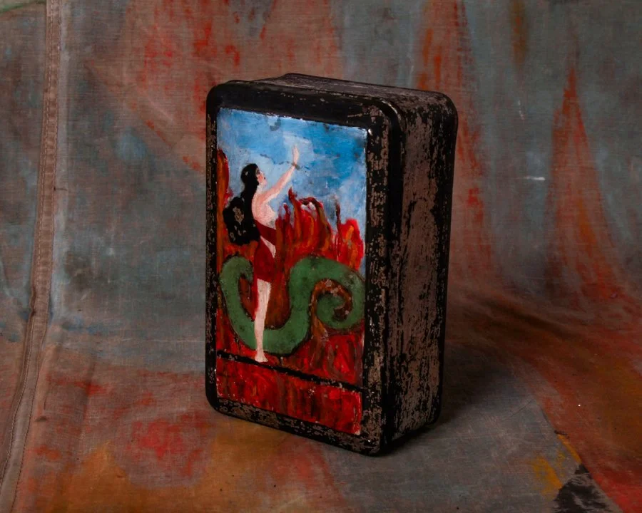 Mermaid naive folk art painting on a tin can-7.jpg