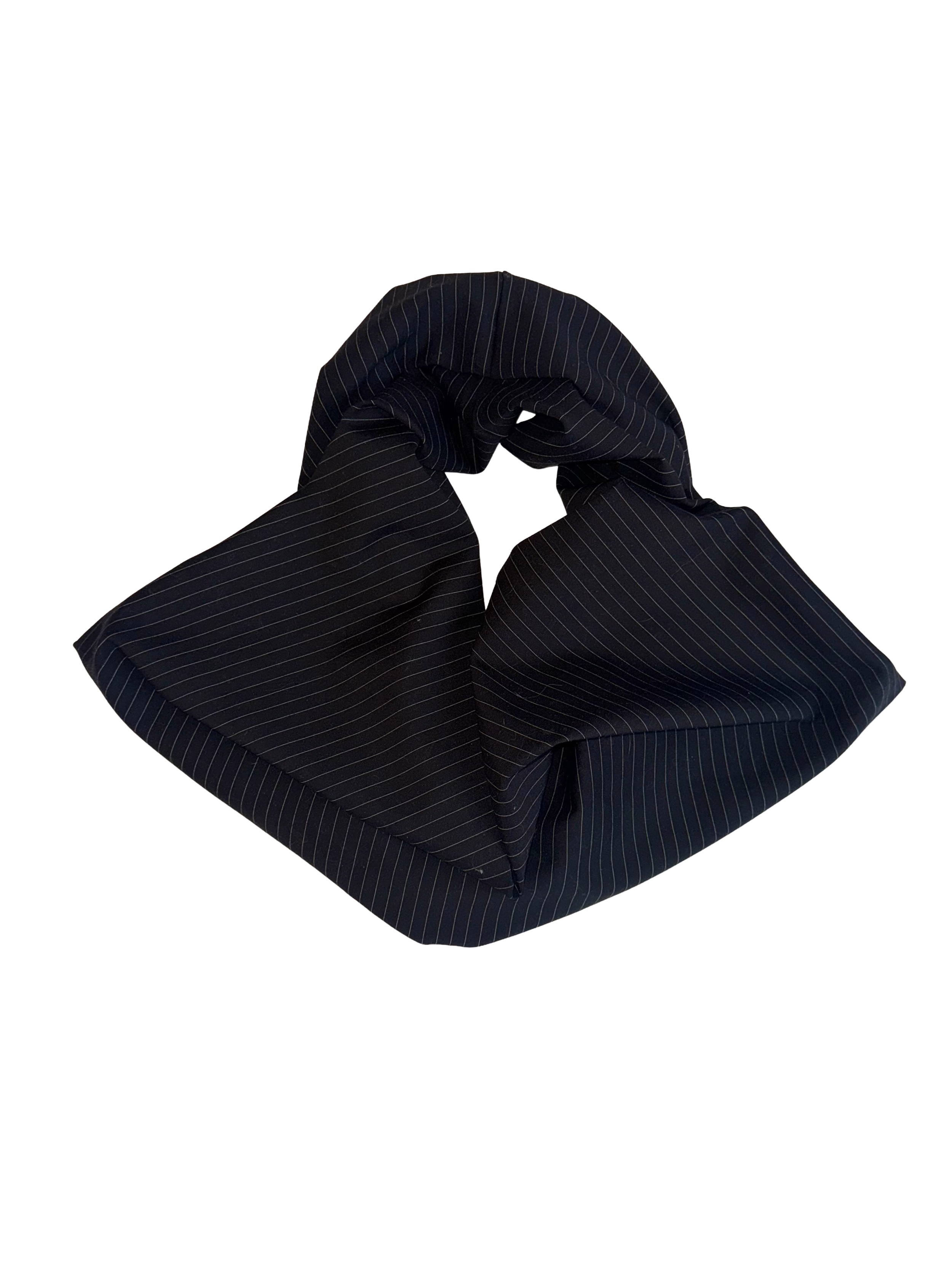 c h 0 0 1 DRAPED BAG in PINSTRIPE