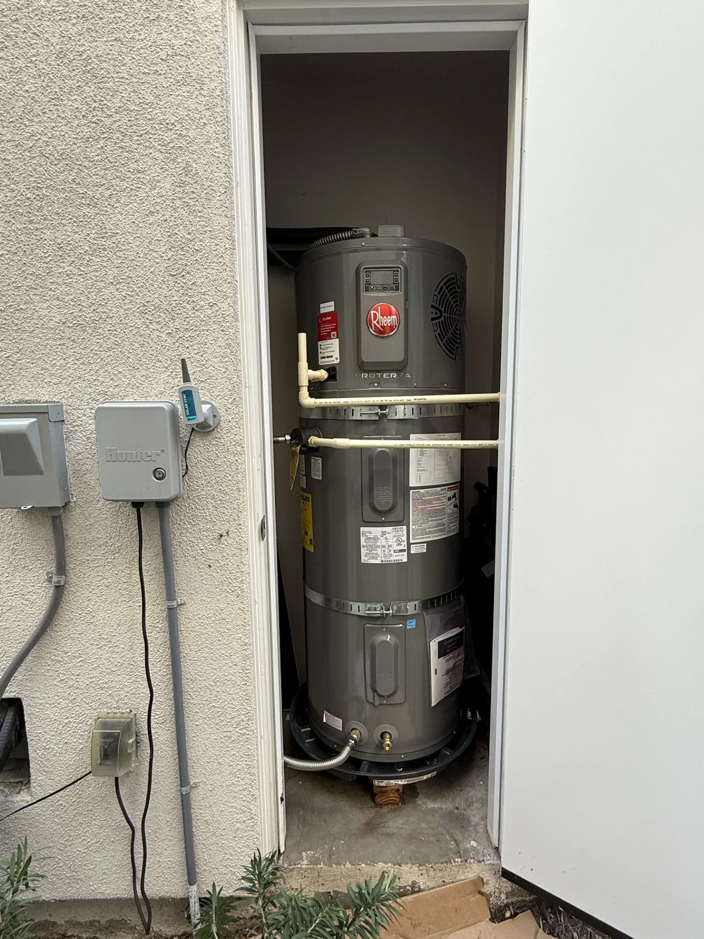 A heat pump water heater installed in san diego