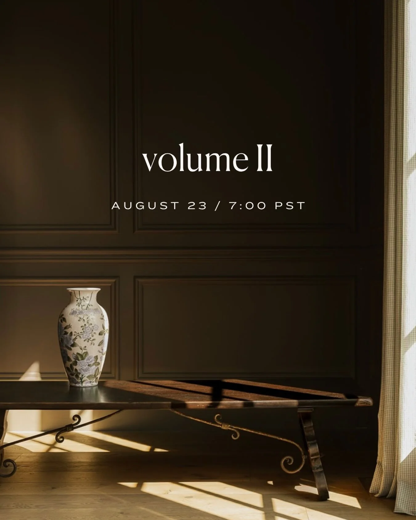 vol. II drops tonight. august 23, 7pm pst.