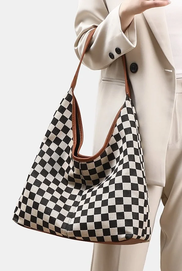 Checkered Tote Bag